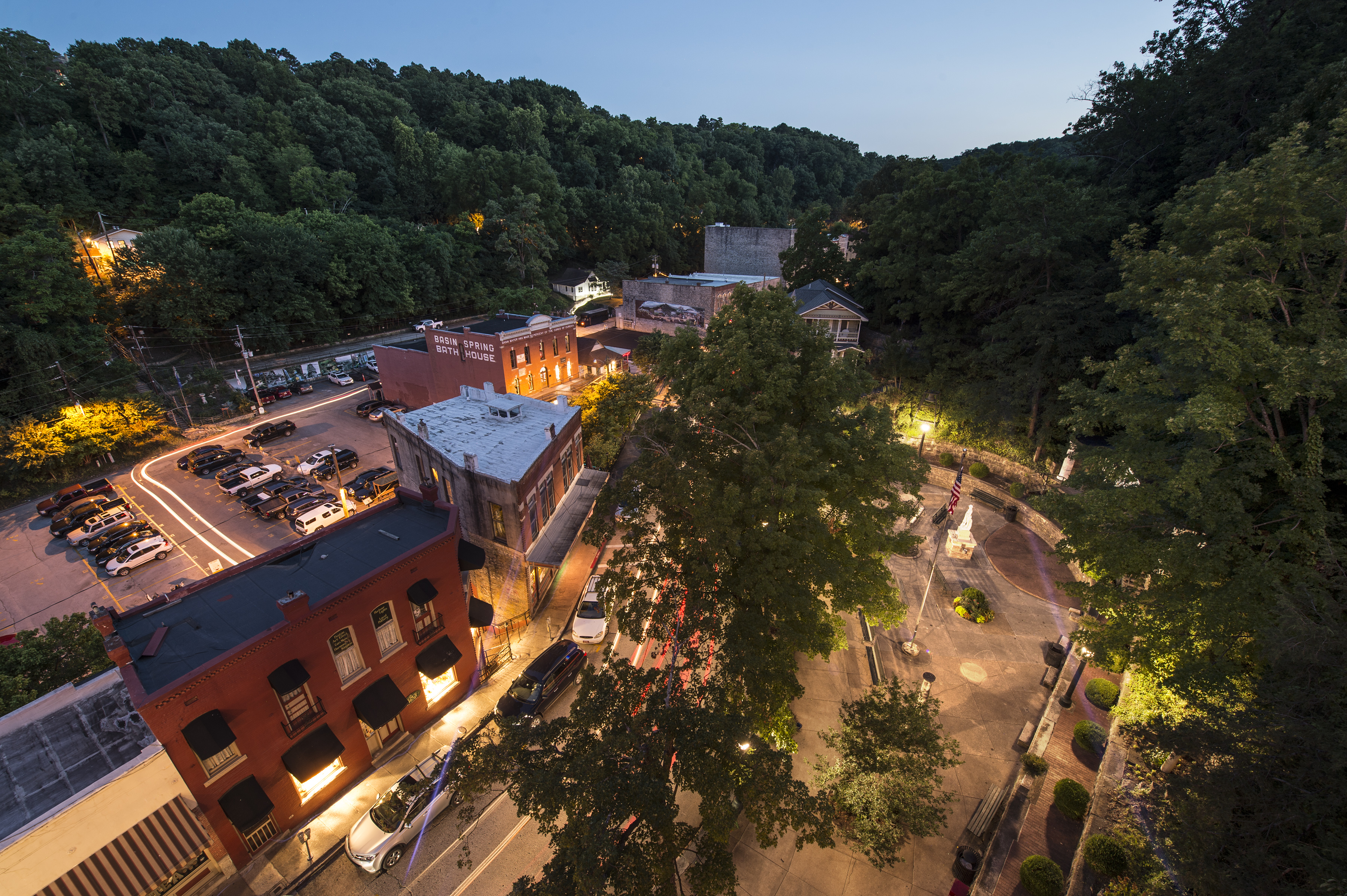 Dusk in Eureka Springs