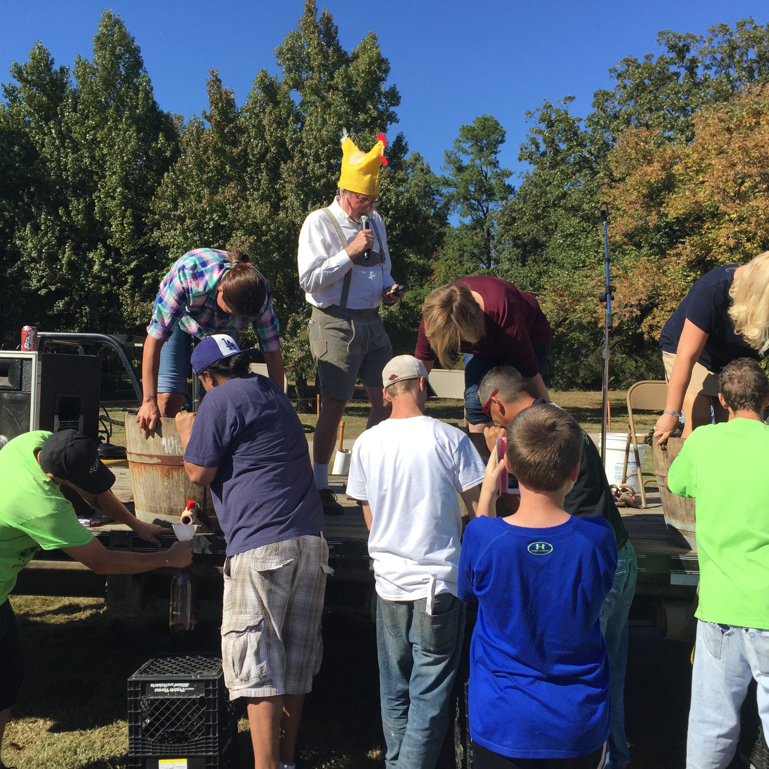Weinfest grape stomp