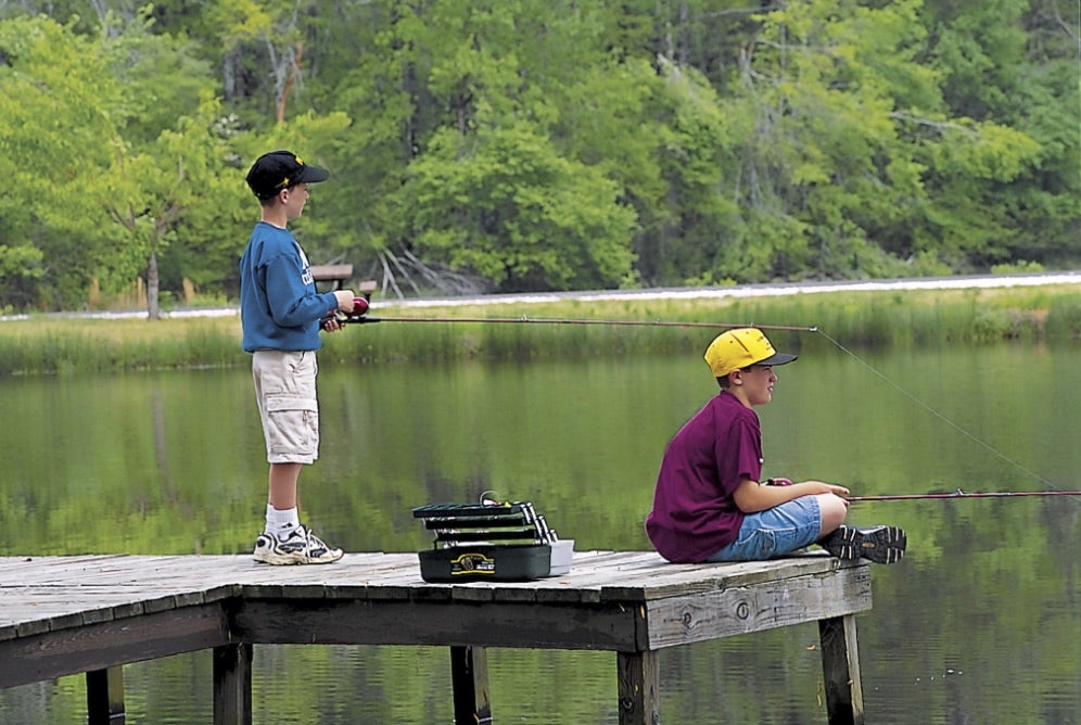 Fishing at White Oak Lake State Park
