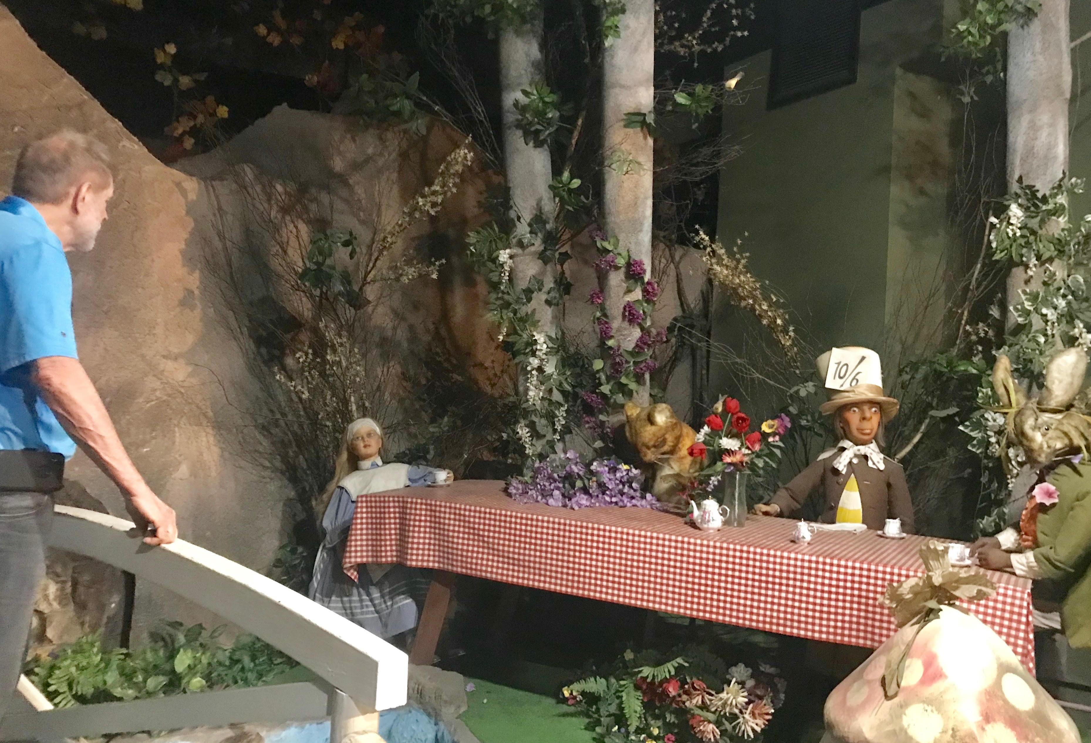 Checking out the Josephine Tussaud Wax Museum in Hot Springs