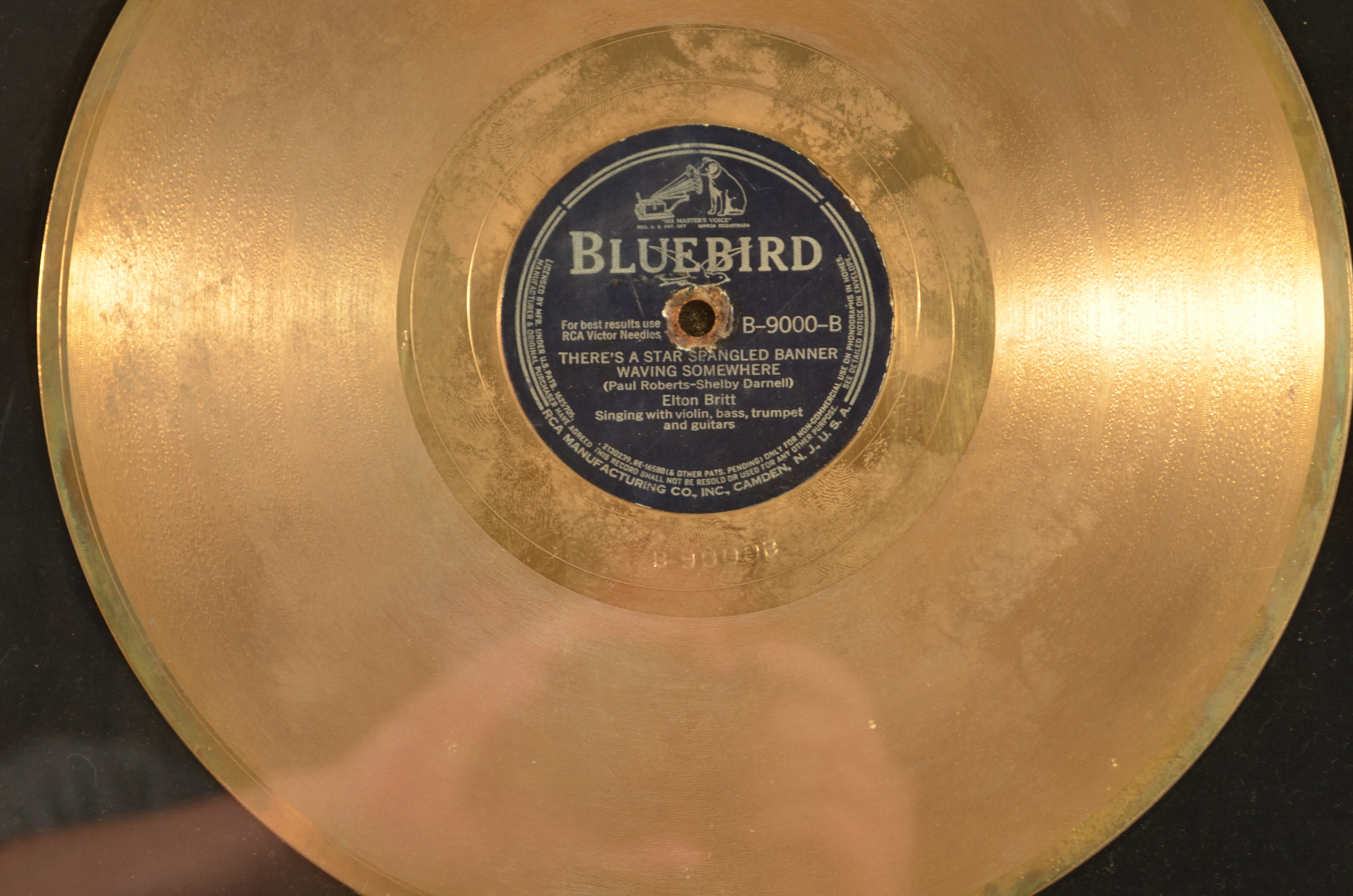 Elton Britt gold record