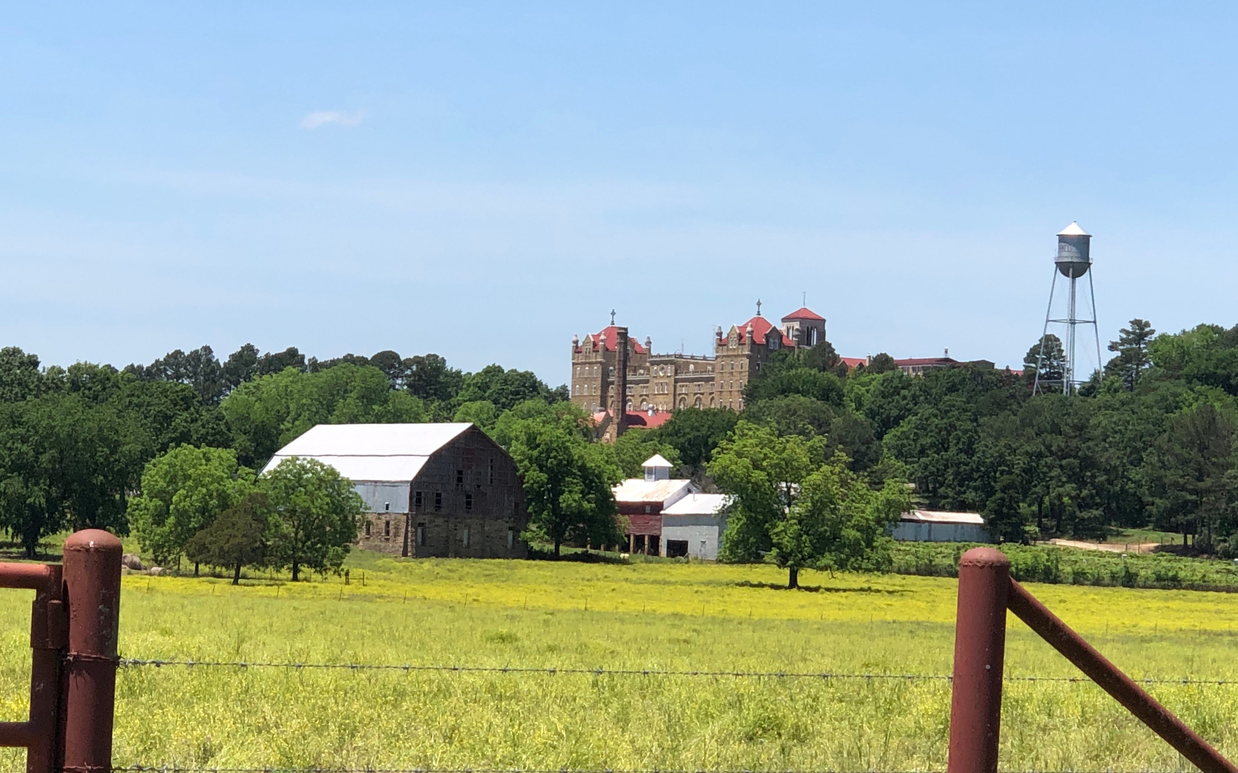 Subiaco Abbey as seen on the True Grit Trail in Arkansas