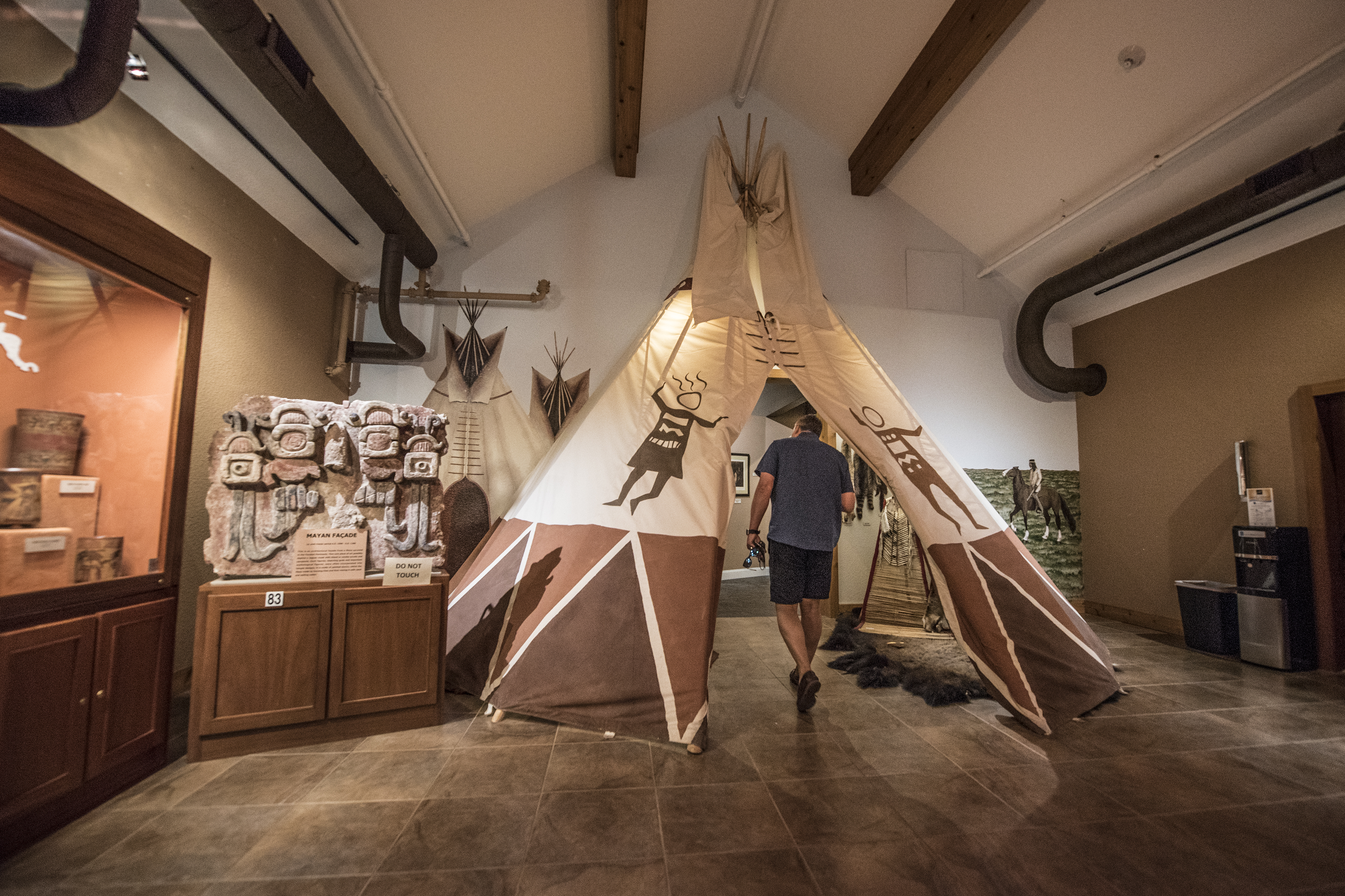 Exhibit at the Native American History Museum in Bentonville
