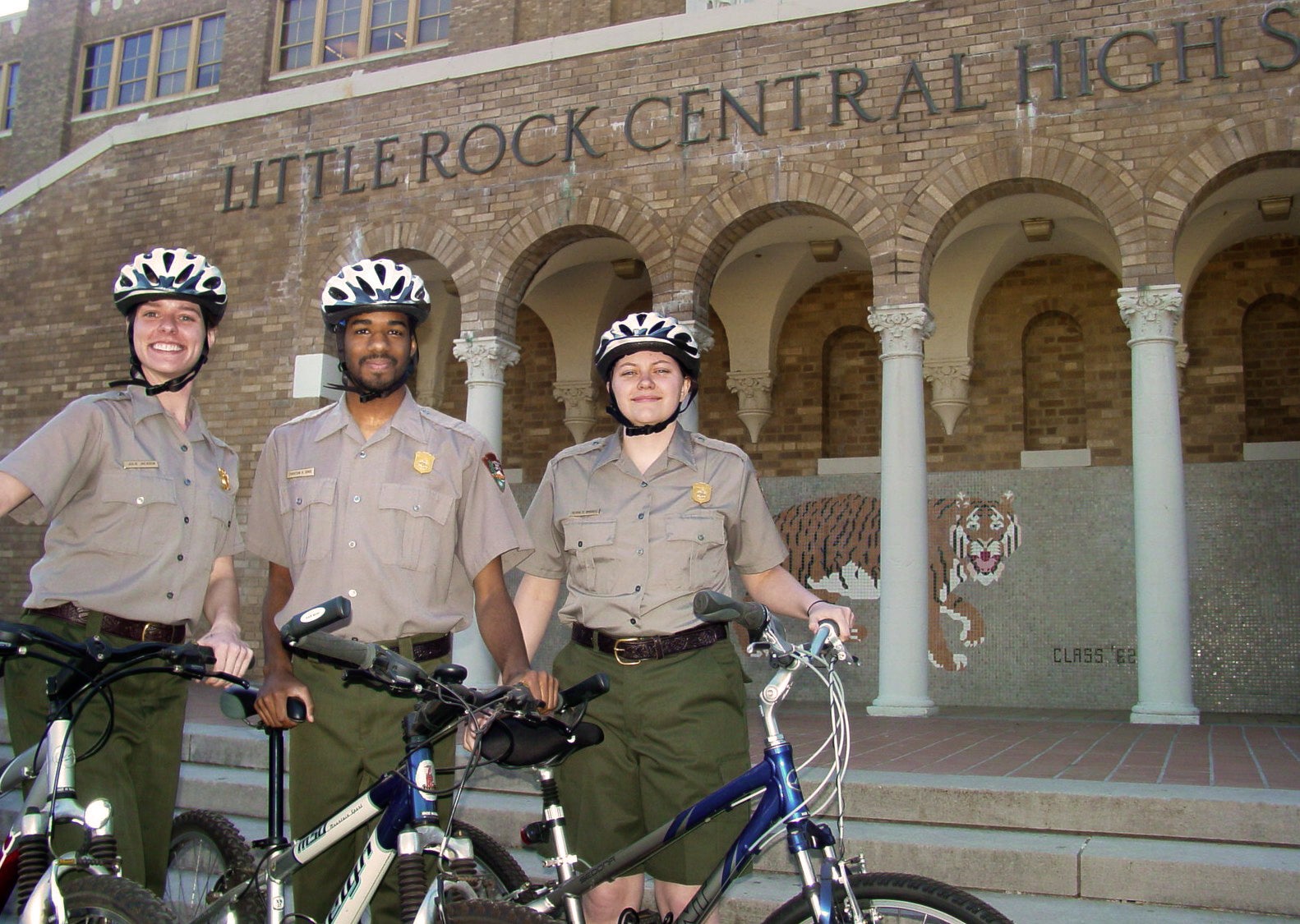 Civil rights bike tours at Little Rock Central High School