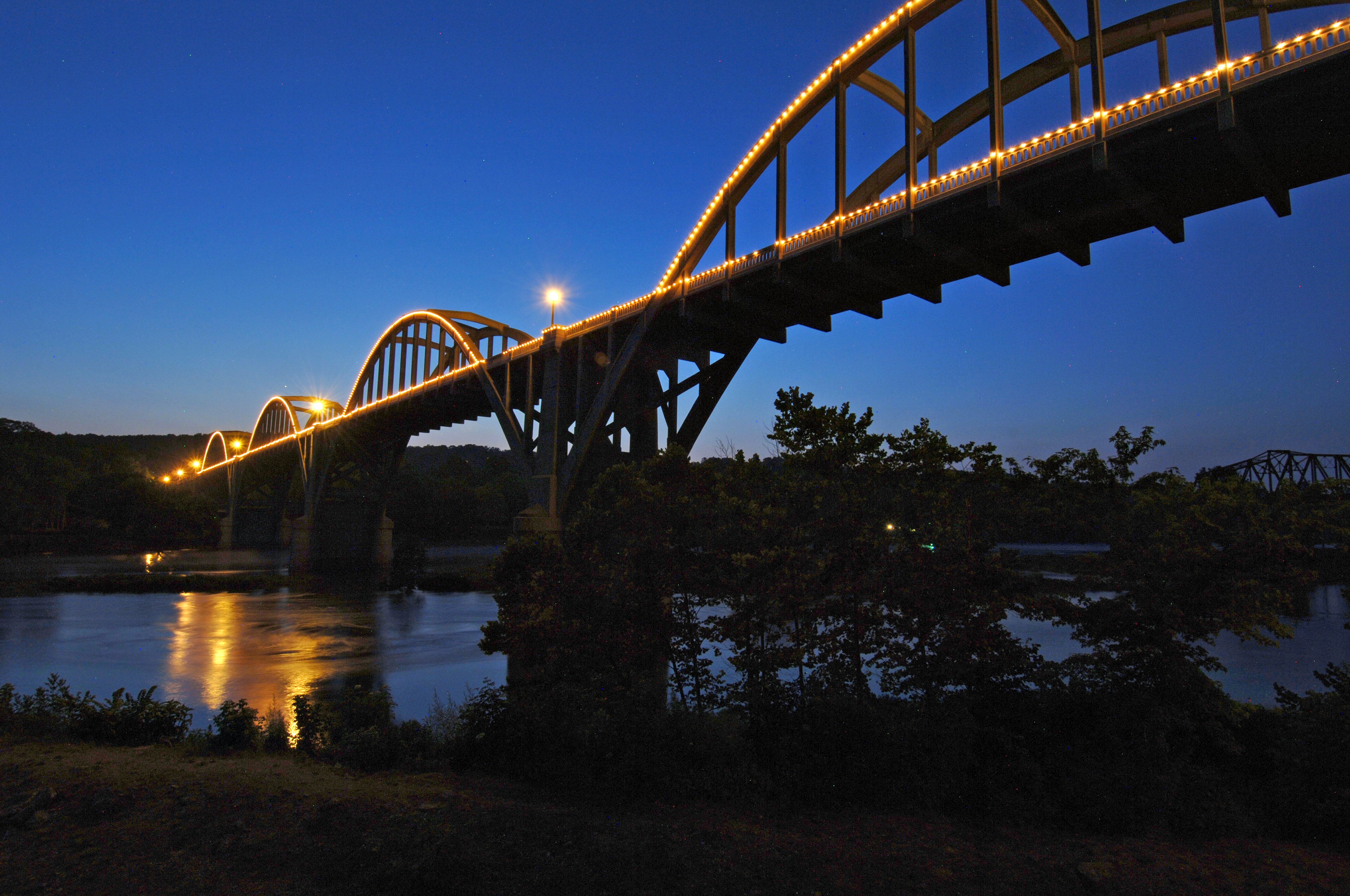 Cotter Bridge in Cotter, Arkansas