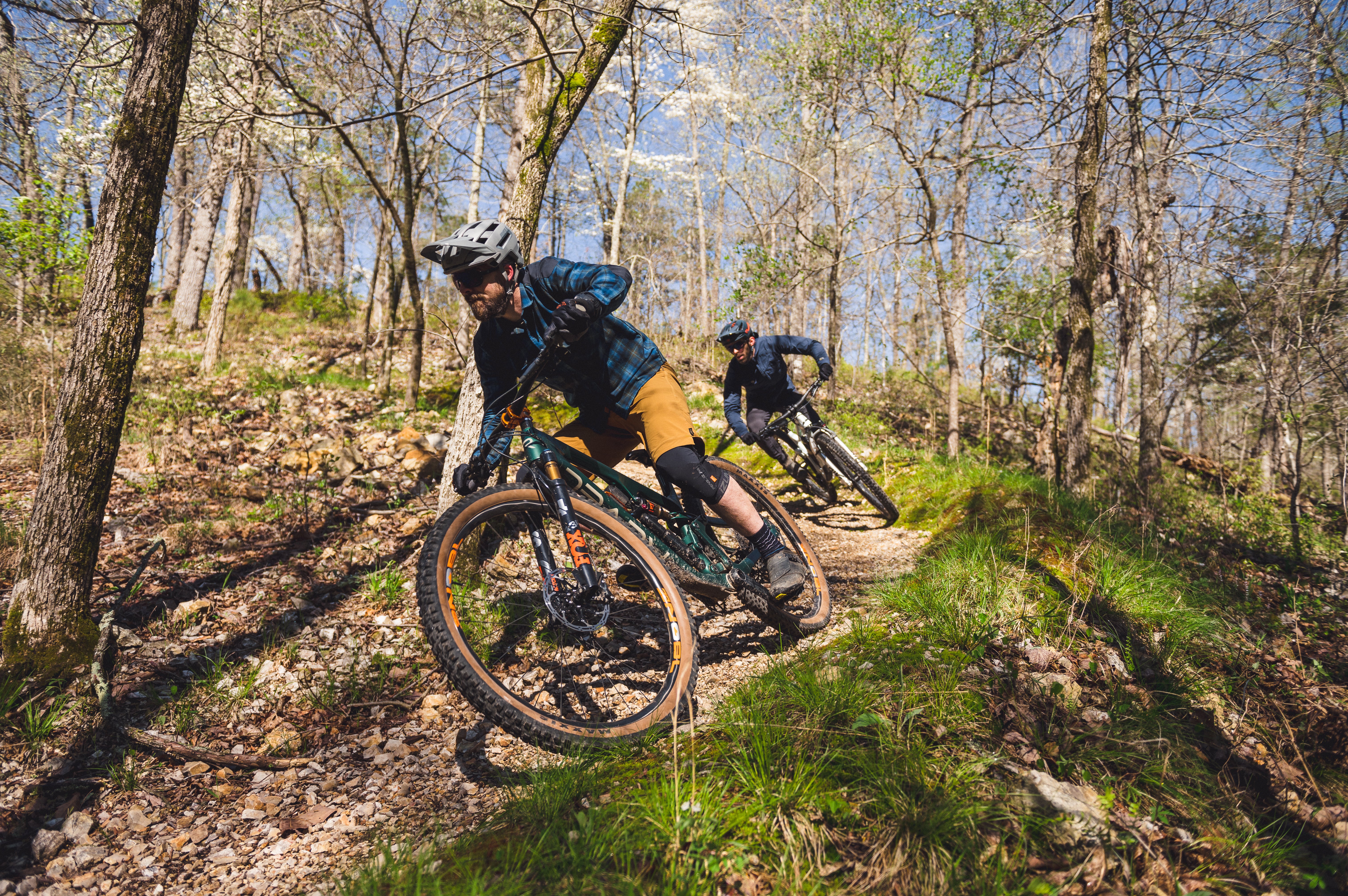 Mountain biking at Hobbs State Park-Conservation Area near Rogers