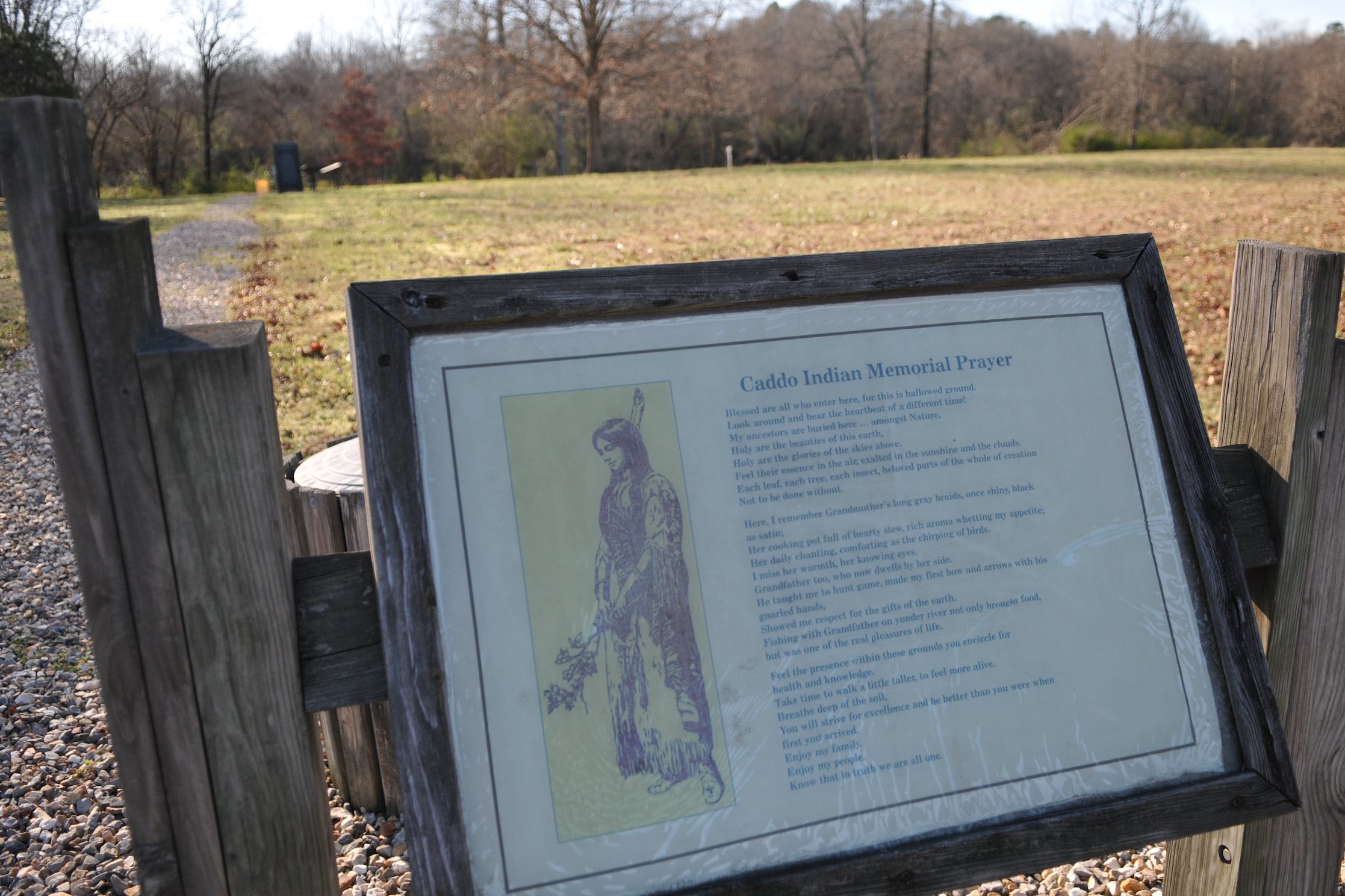 Caddo Indian memorial 