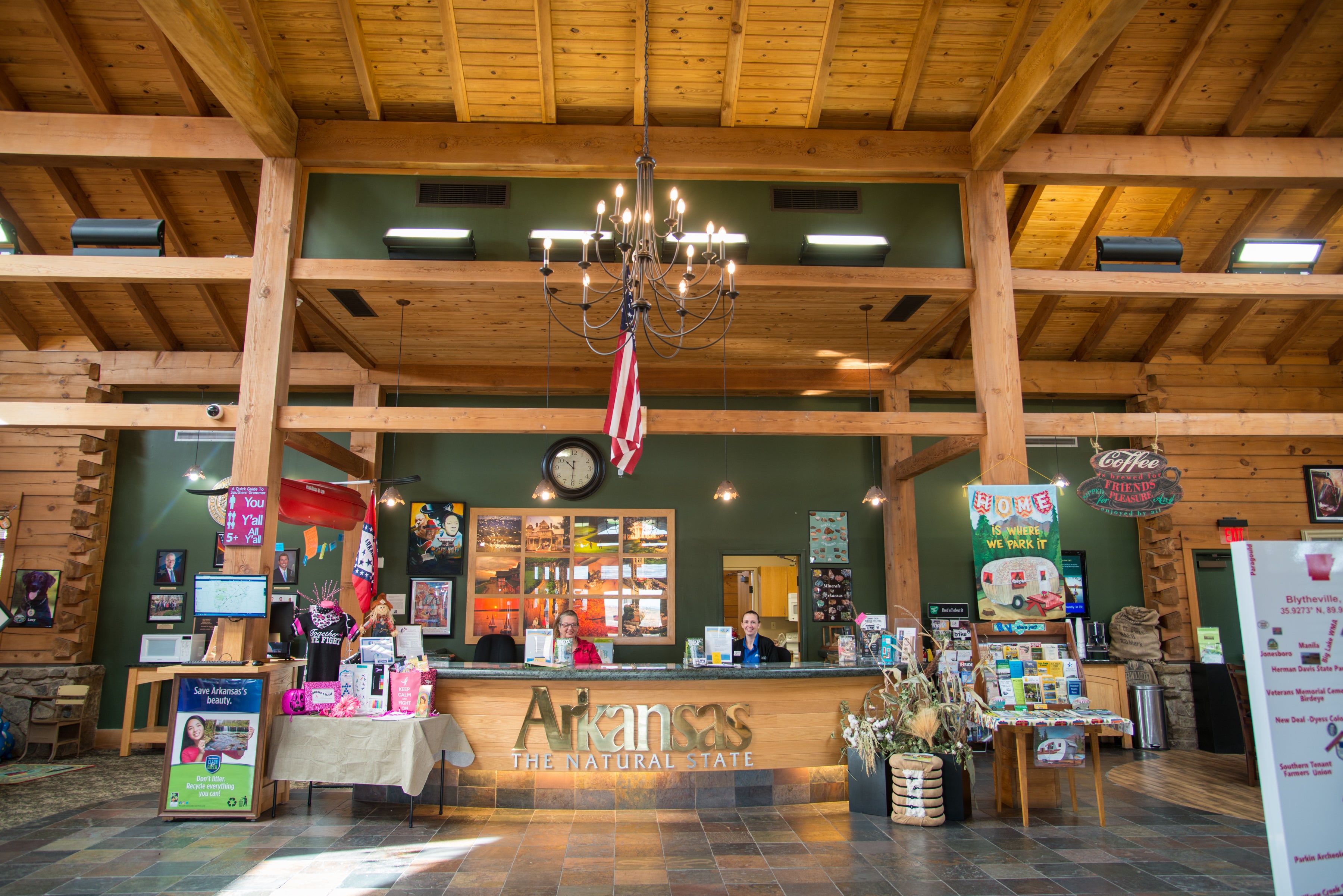 The Arkansas Welcome Center in Blytheville welcomes visitors from across the world.