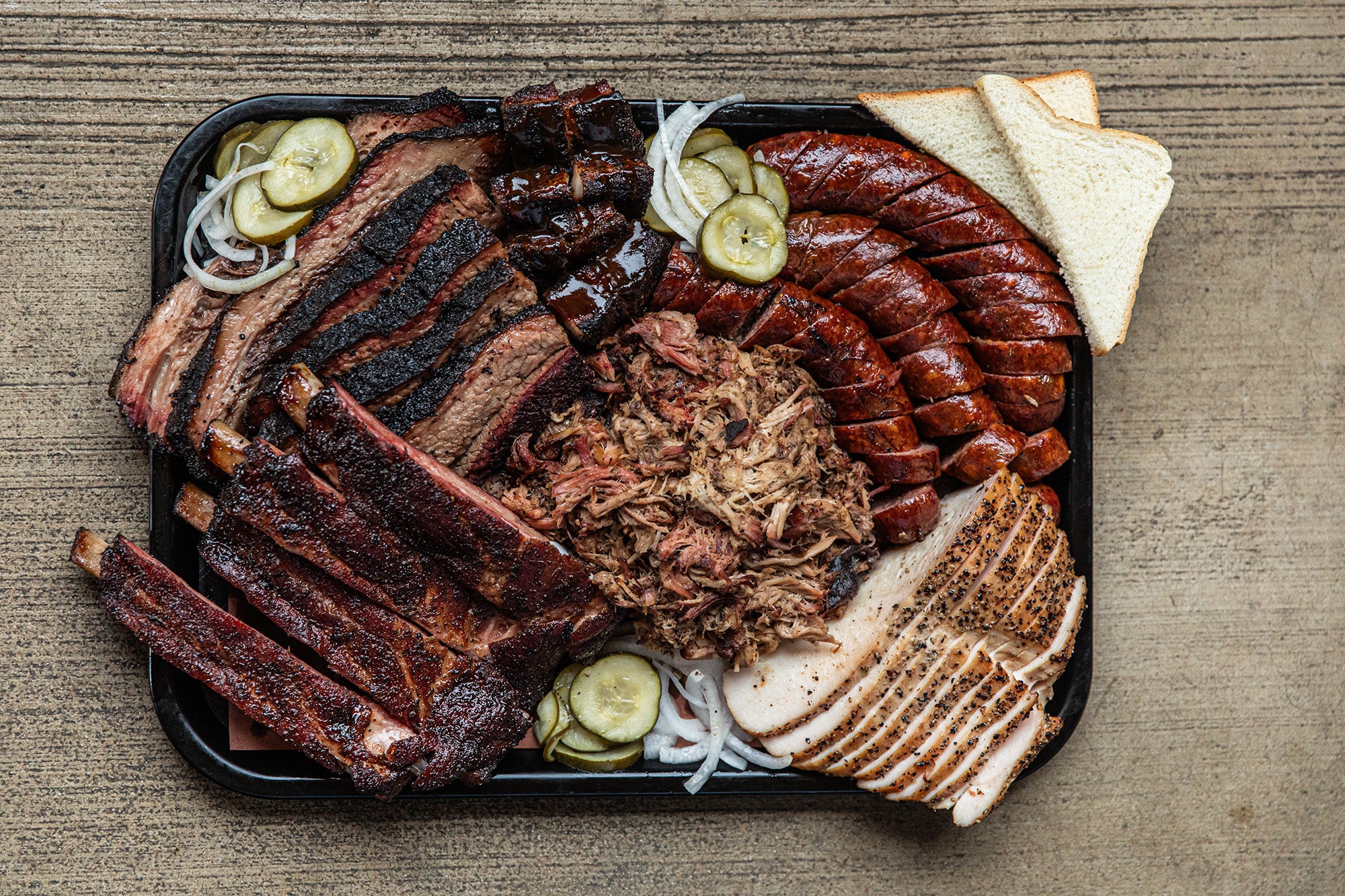 Plate of Ridgewood BBQ