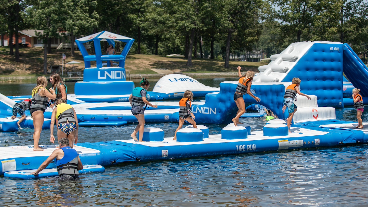 Start your summer getaway at Crown Lake Aqua Park.