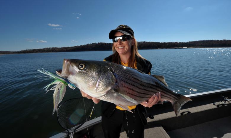 lady holding fish