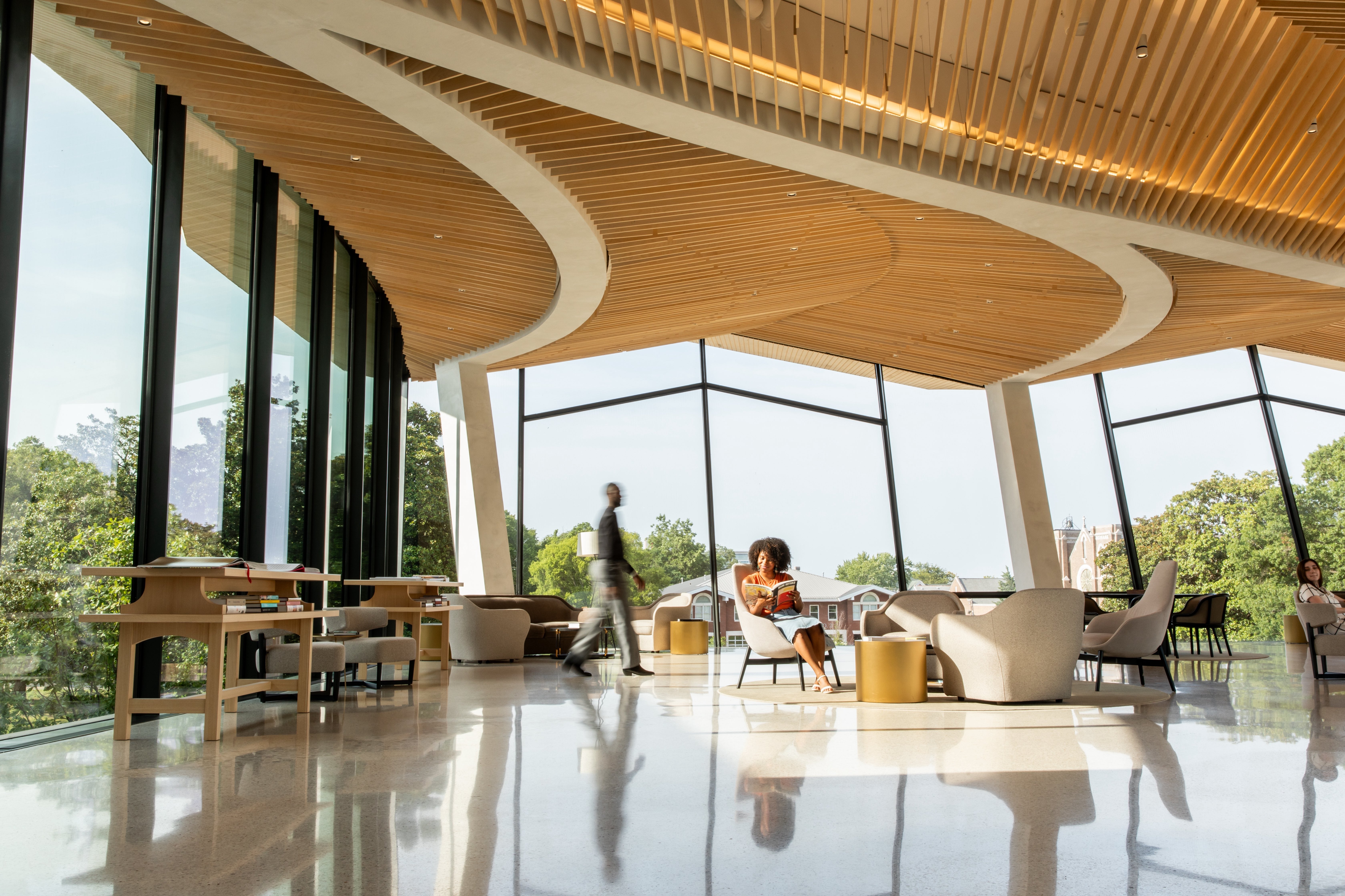 cultural living room at Arkansas Museum of Fine Arts