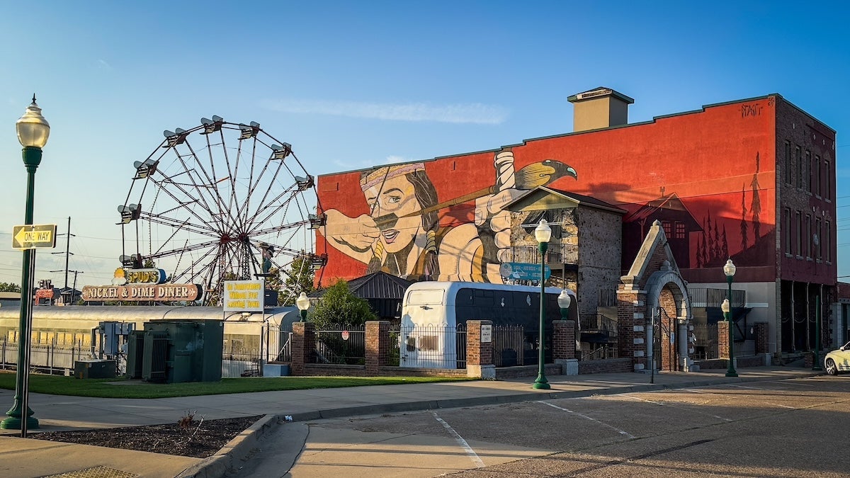 Mural and Ferris Wheel