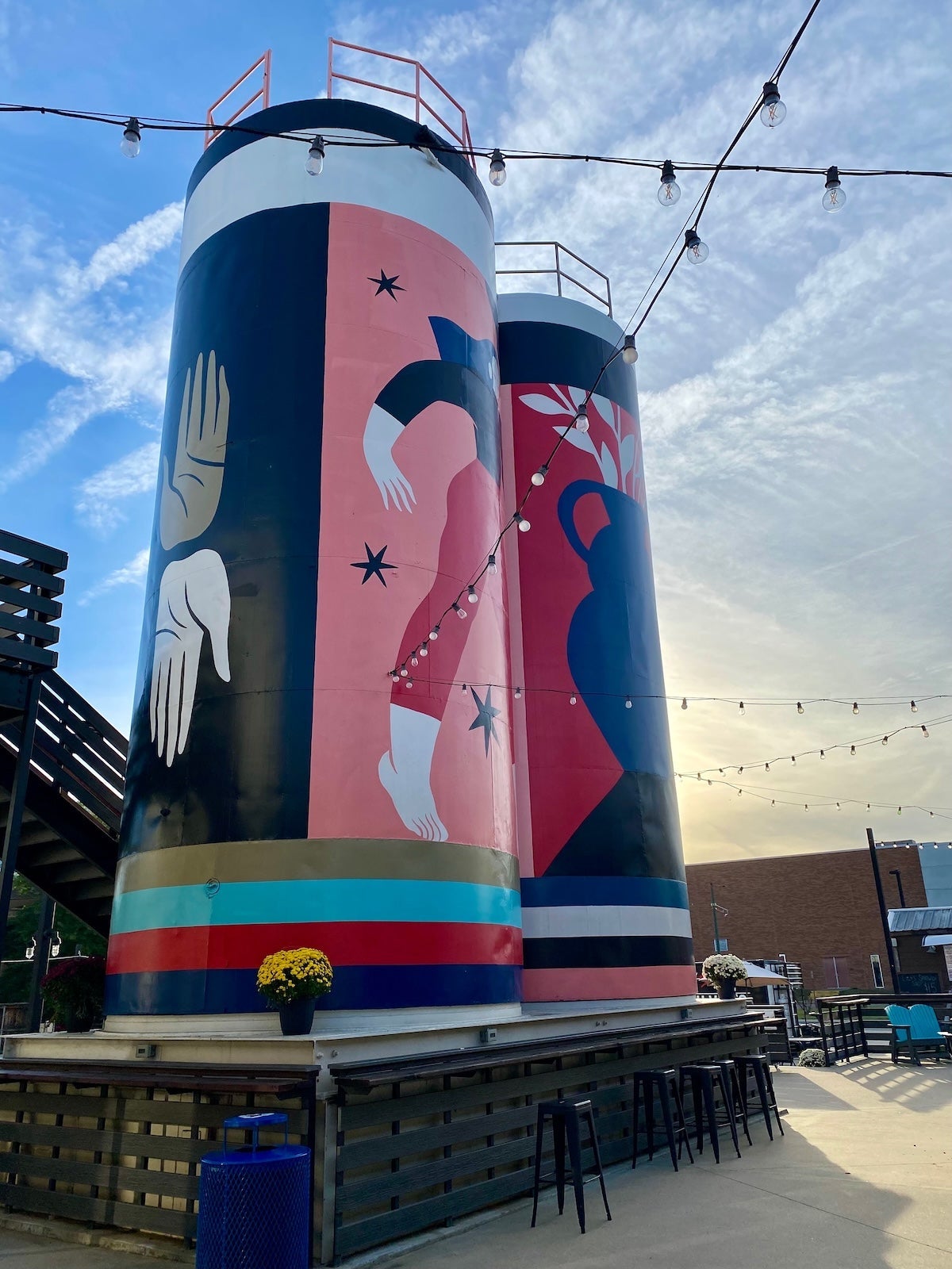 Mural on silos