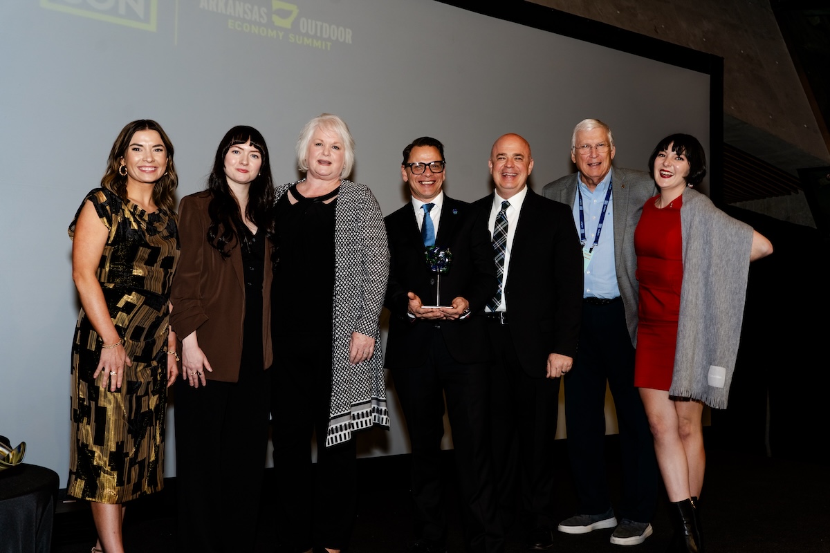 Dalaney Thomas, Arkansas Tourism Director; Visit Hot Springs members, Tourism Organization of the Year; Sec. Shea Lewis, Arkansas Department of Parks, Heritage and Tourism