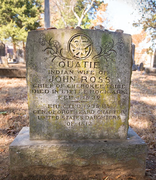 The Gravestone and Memorial of Quatie Ross
