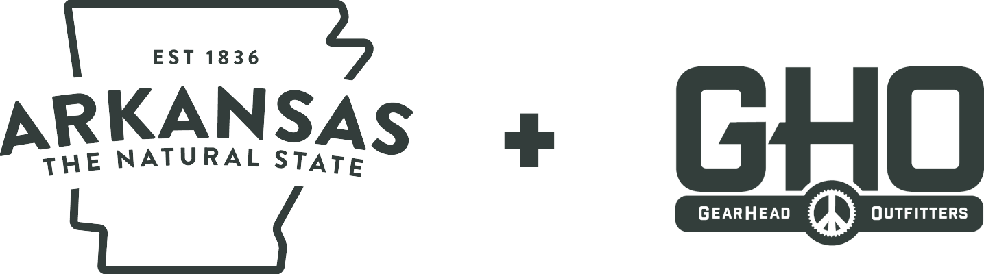 Arkansas Tourism Logo + Gearhead Outfitters Logo