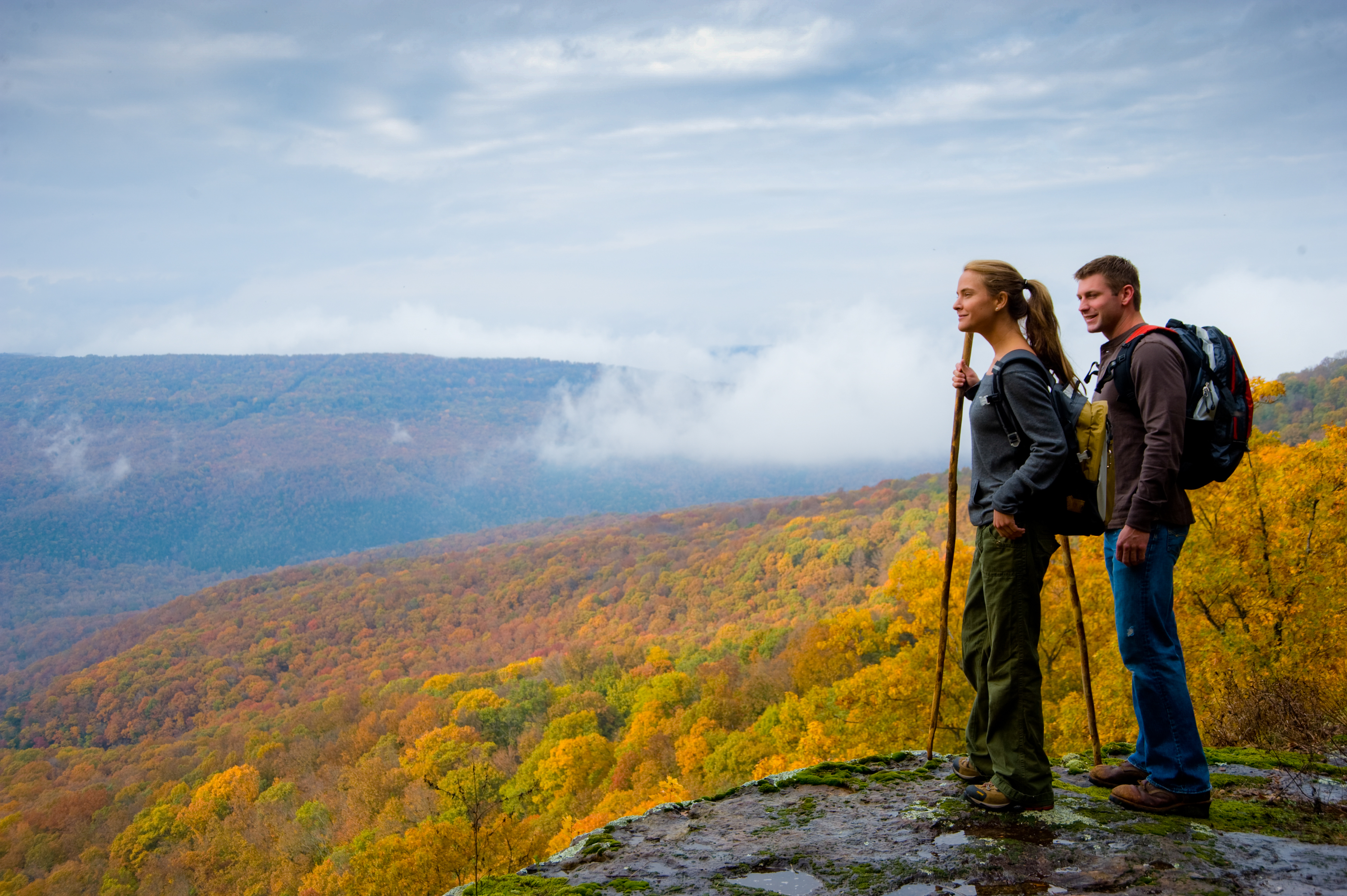 Ozark Mountains in the fall