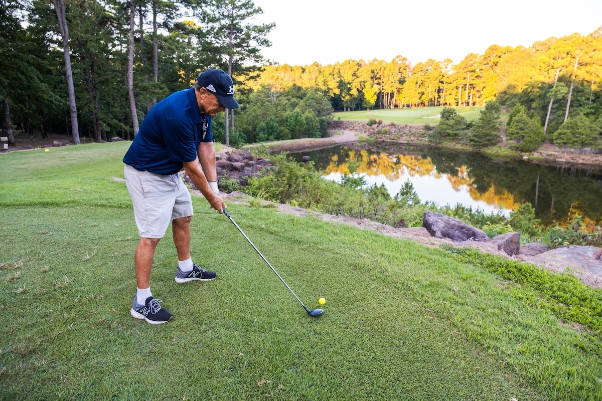 golfing at the Tannenbaum Golf Couse
