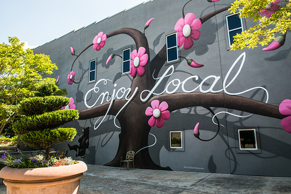 Mural on Dickson Street Fayetteville