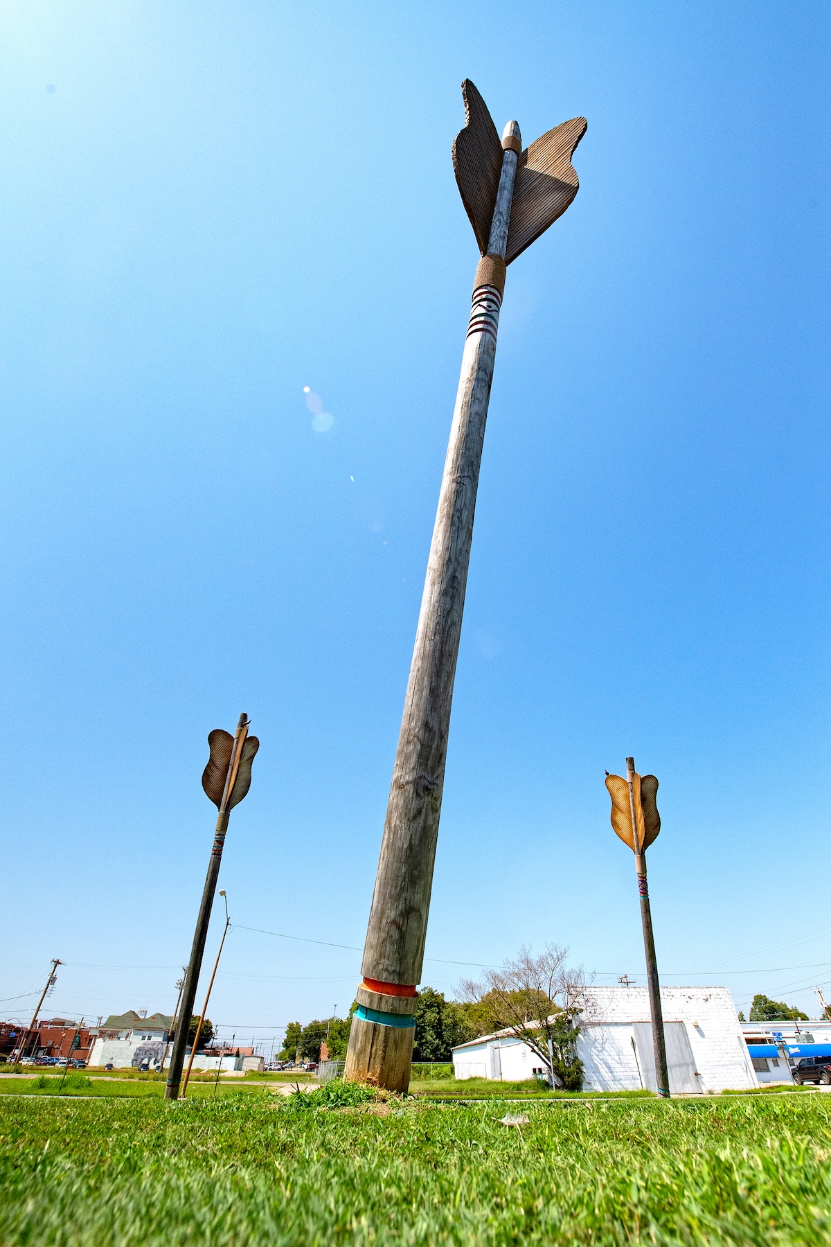 massive arrow sculpture