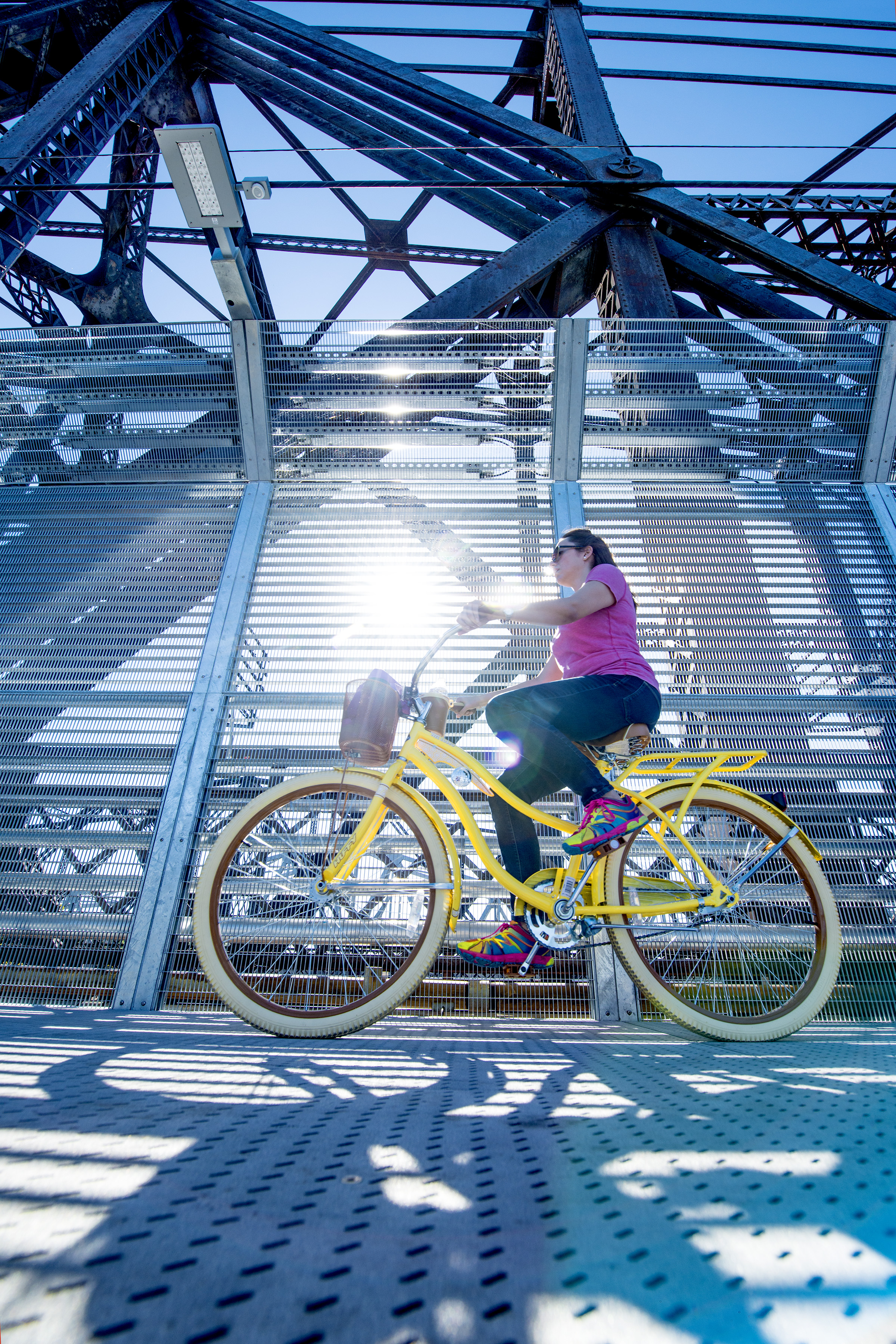 Bike, walk, jog or run across the Mississippi River via the Big River Crossing