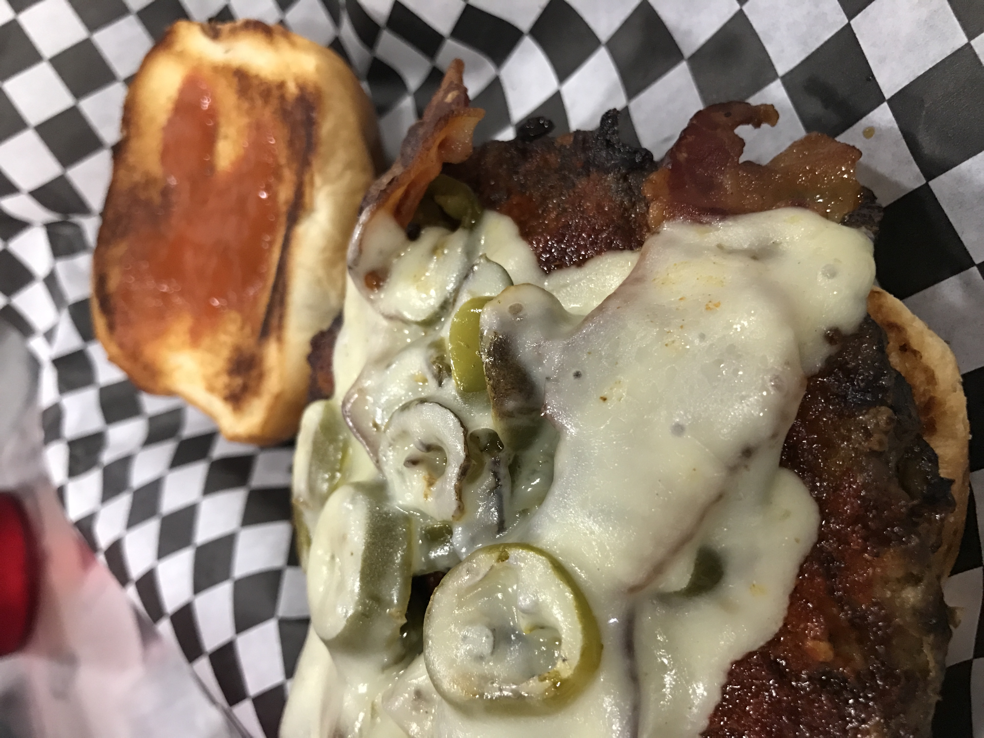 A burger from Ozark Cafe in Jasper