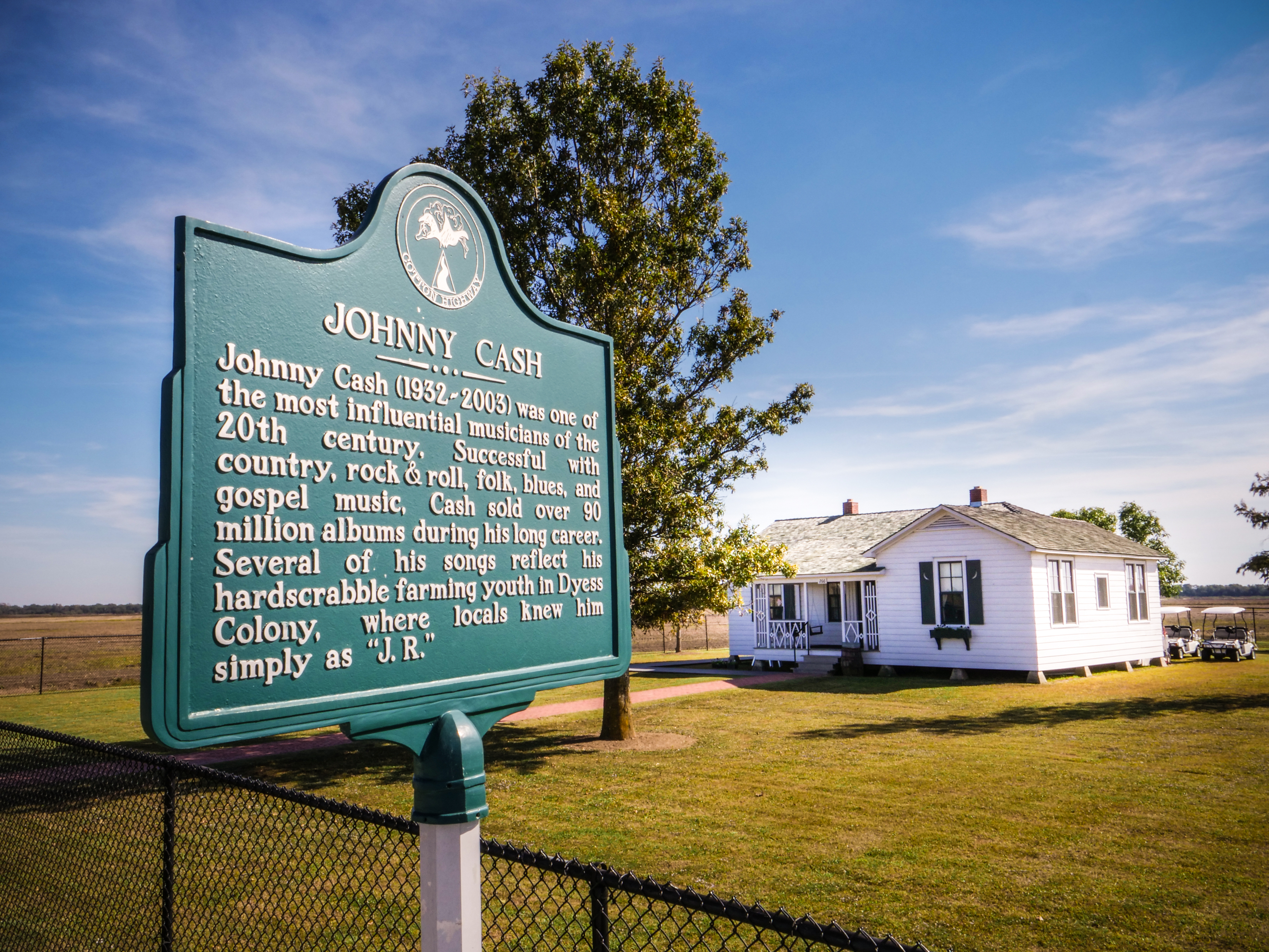 Johnny Cash Boyhood Home Historical Marker