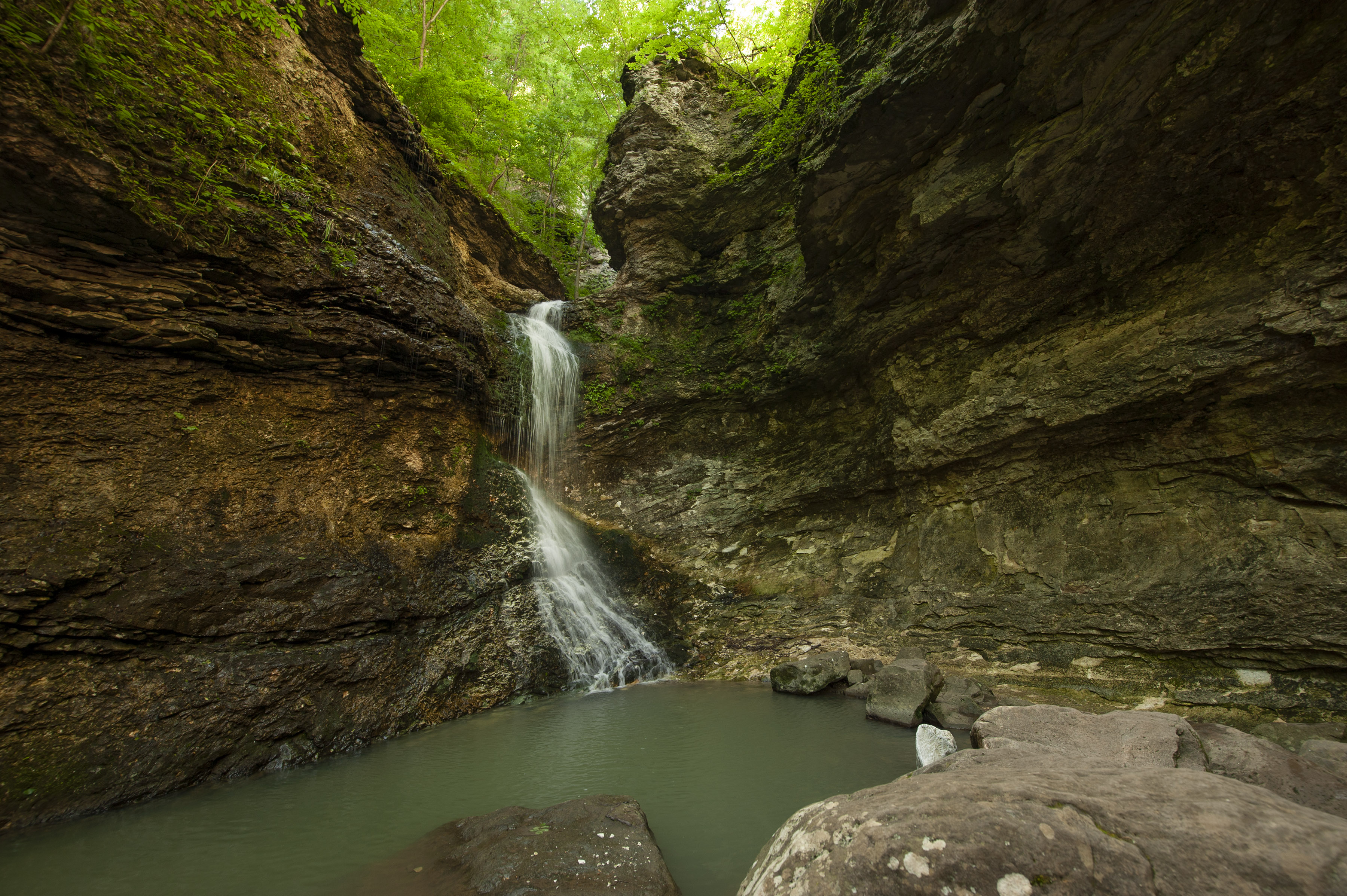 Eden Falls from the Lost Valley Trail