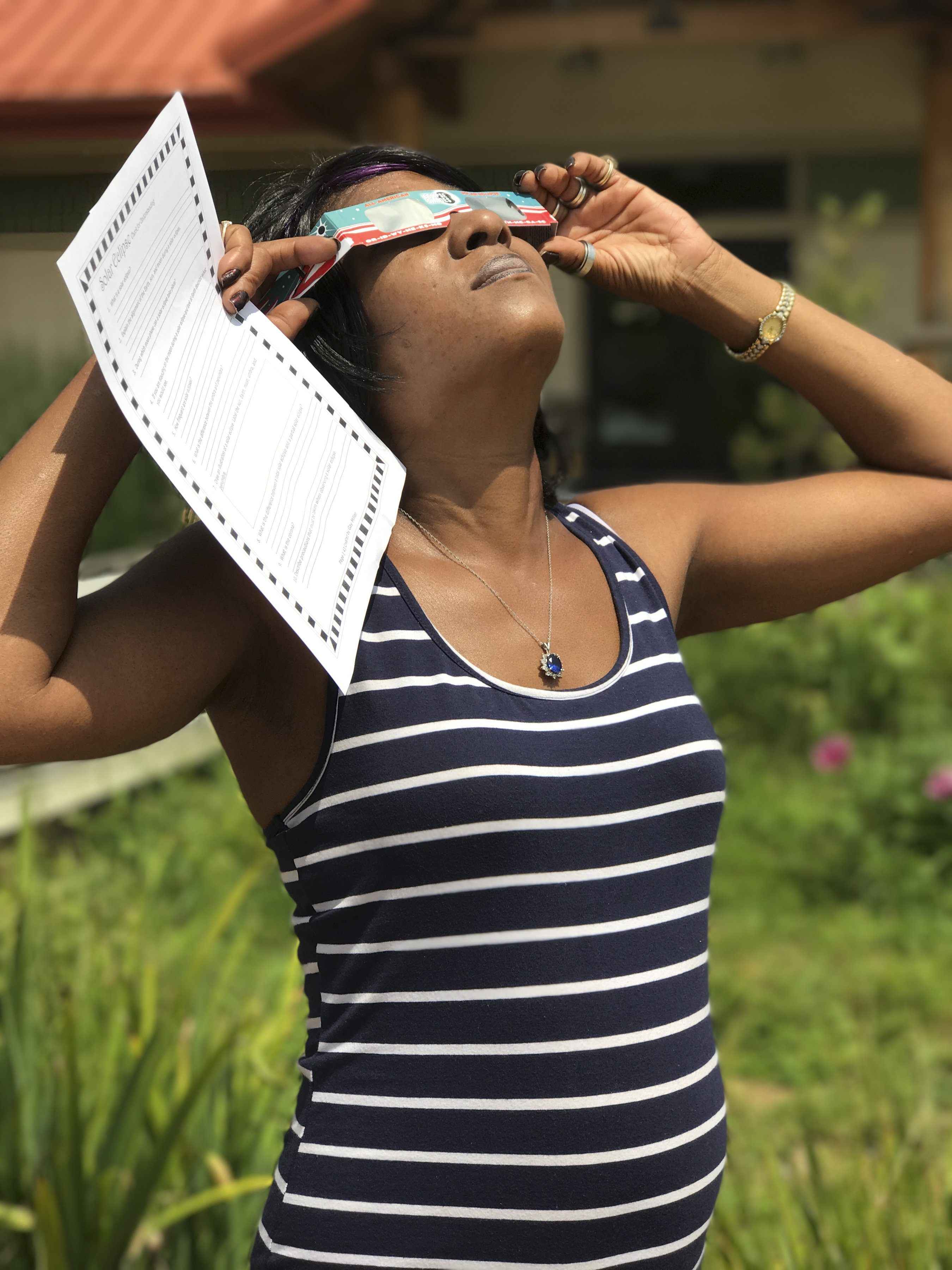 A visitor to the Mississippi River State Park in Marianna experienced the 2017 partial eclipse.