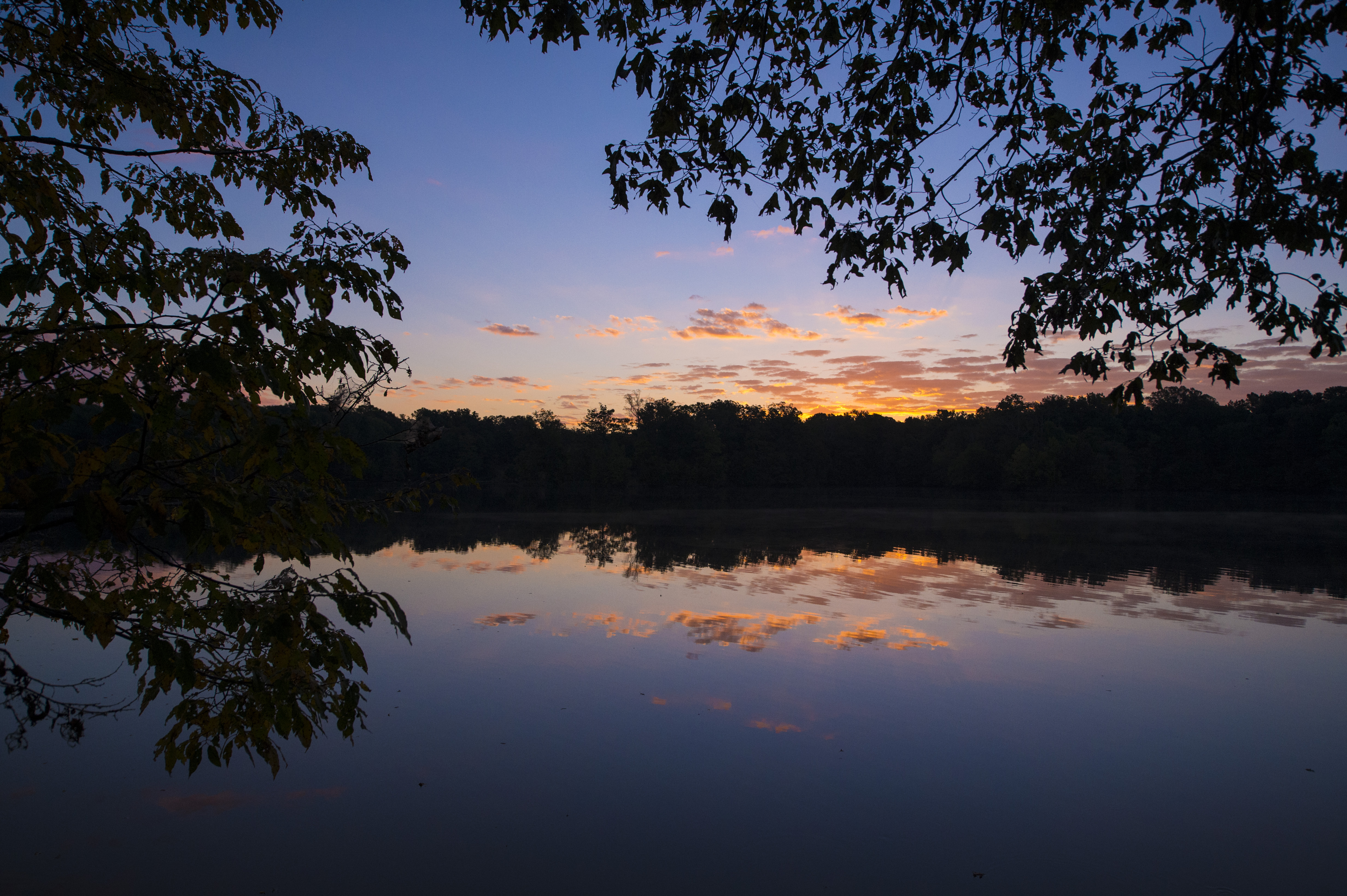 Sunset at the Mississippi River State Park Campground