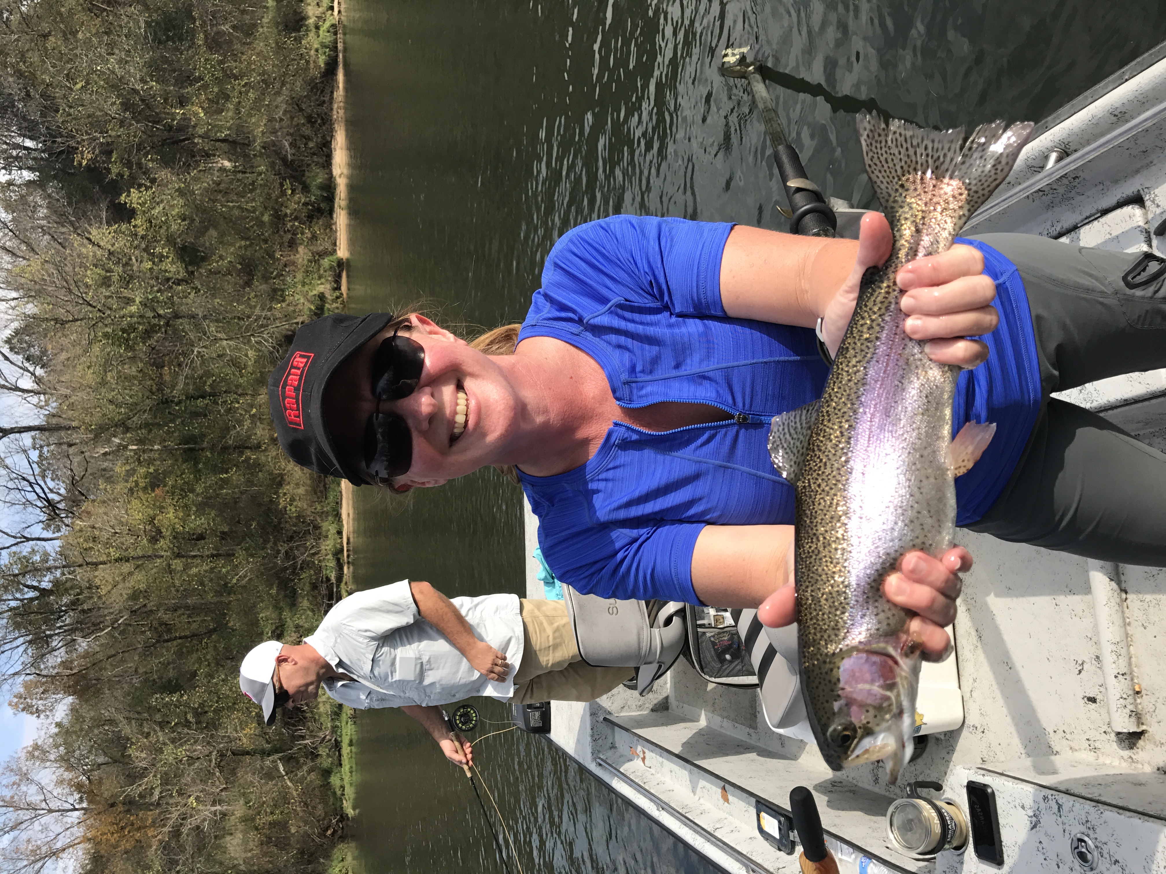 Anglers fishing for trout on the North Fork of the White River