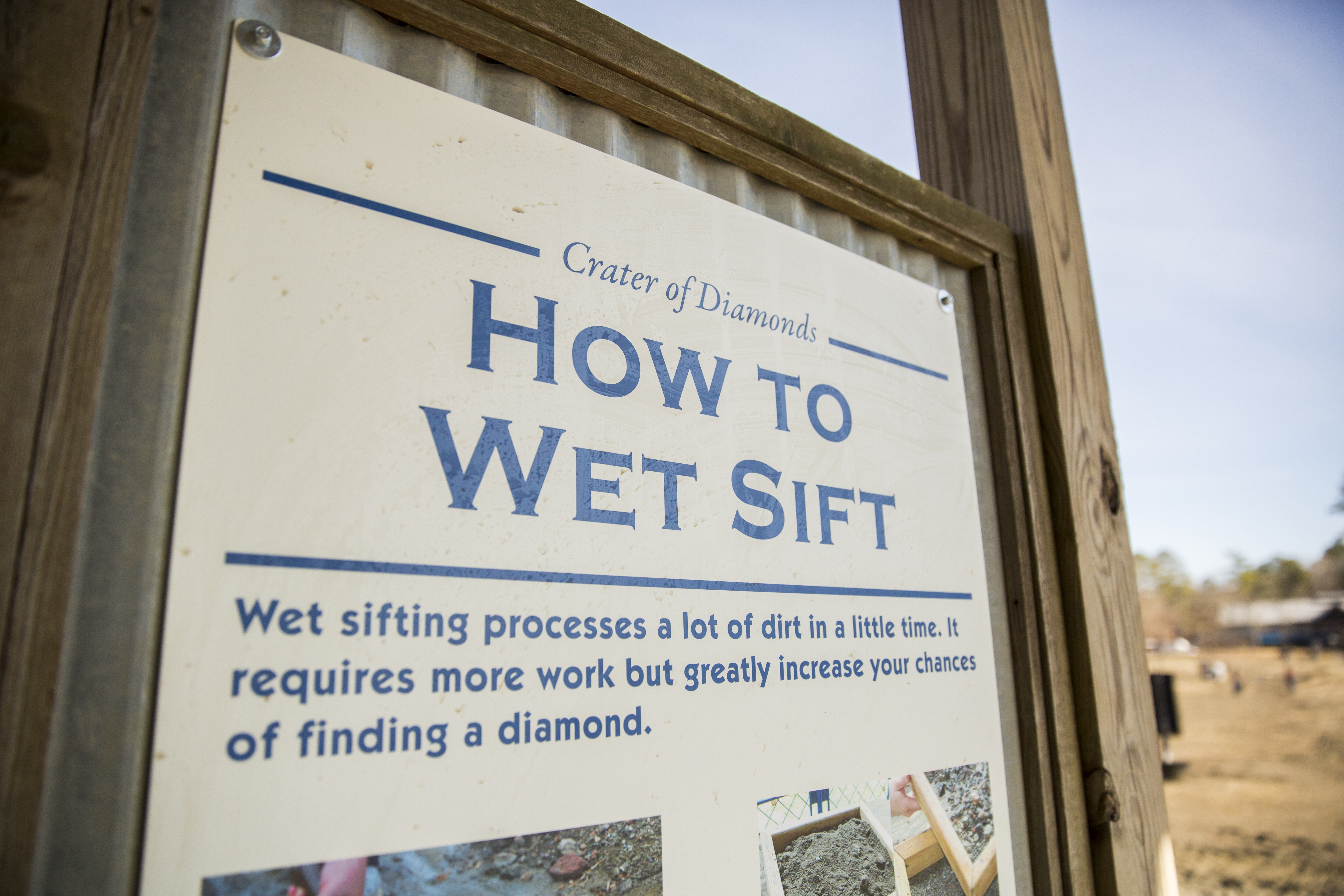 Wet sift at Crater of Diamonds State Park