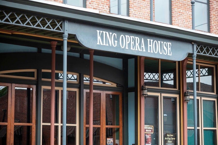 King Opera House sign