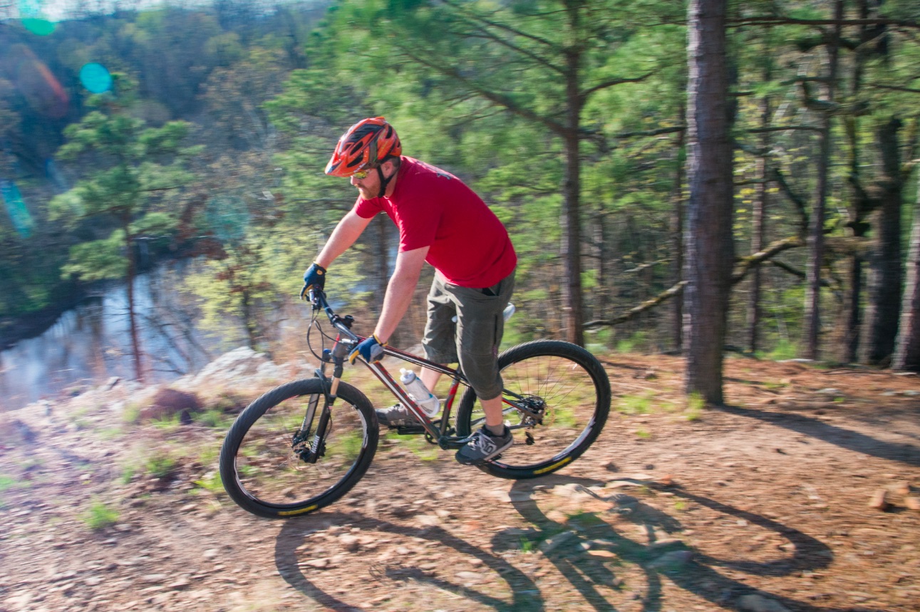 Biking at Burns Park