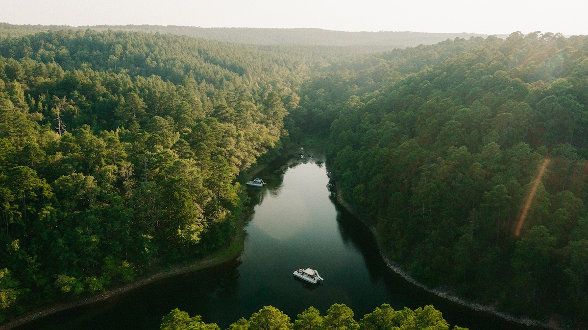 DeGray Lake overhead shot