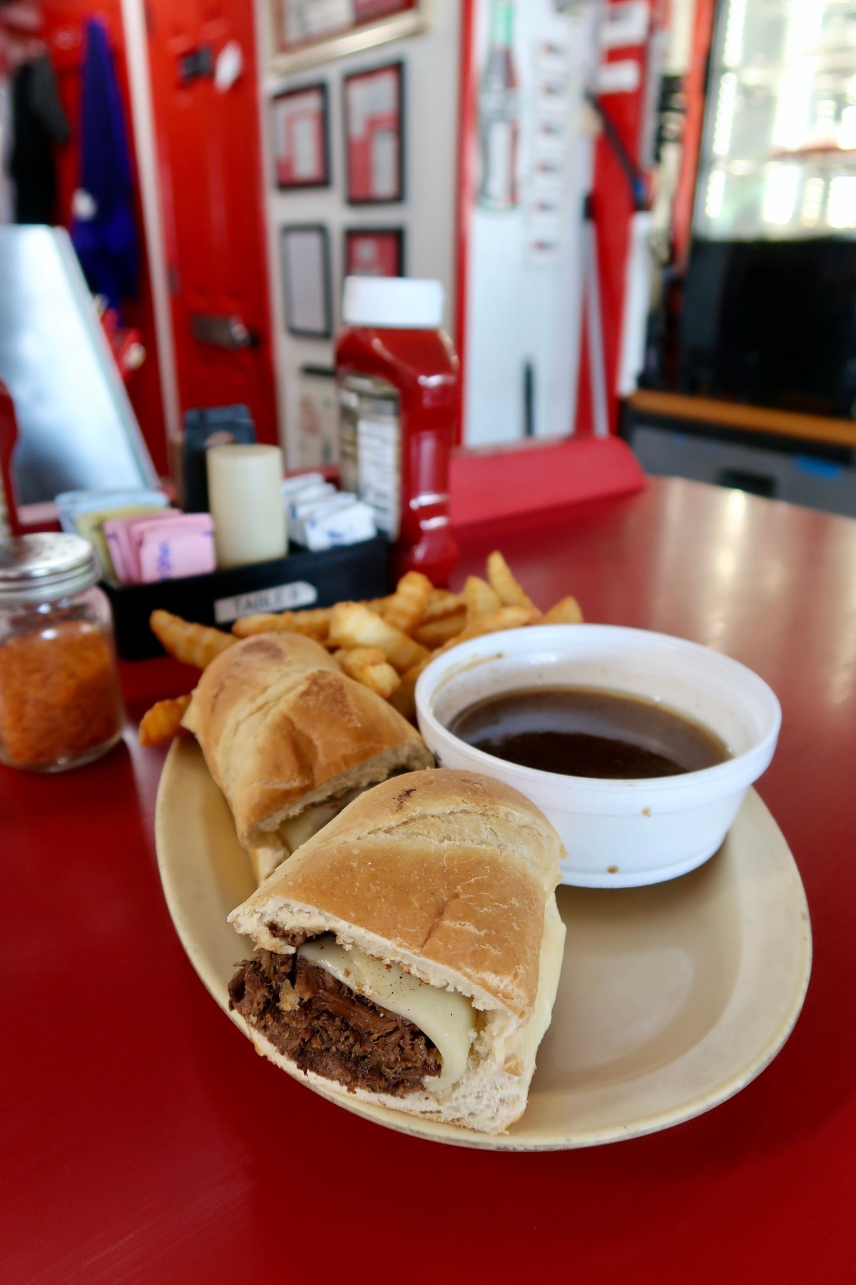 sandwich at a diner