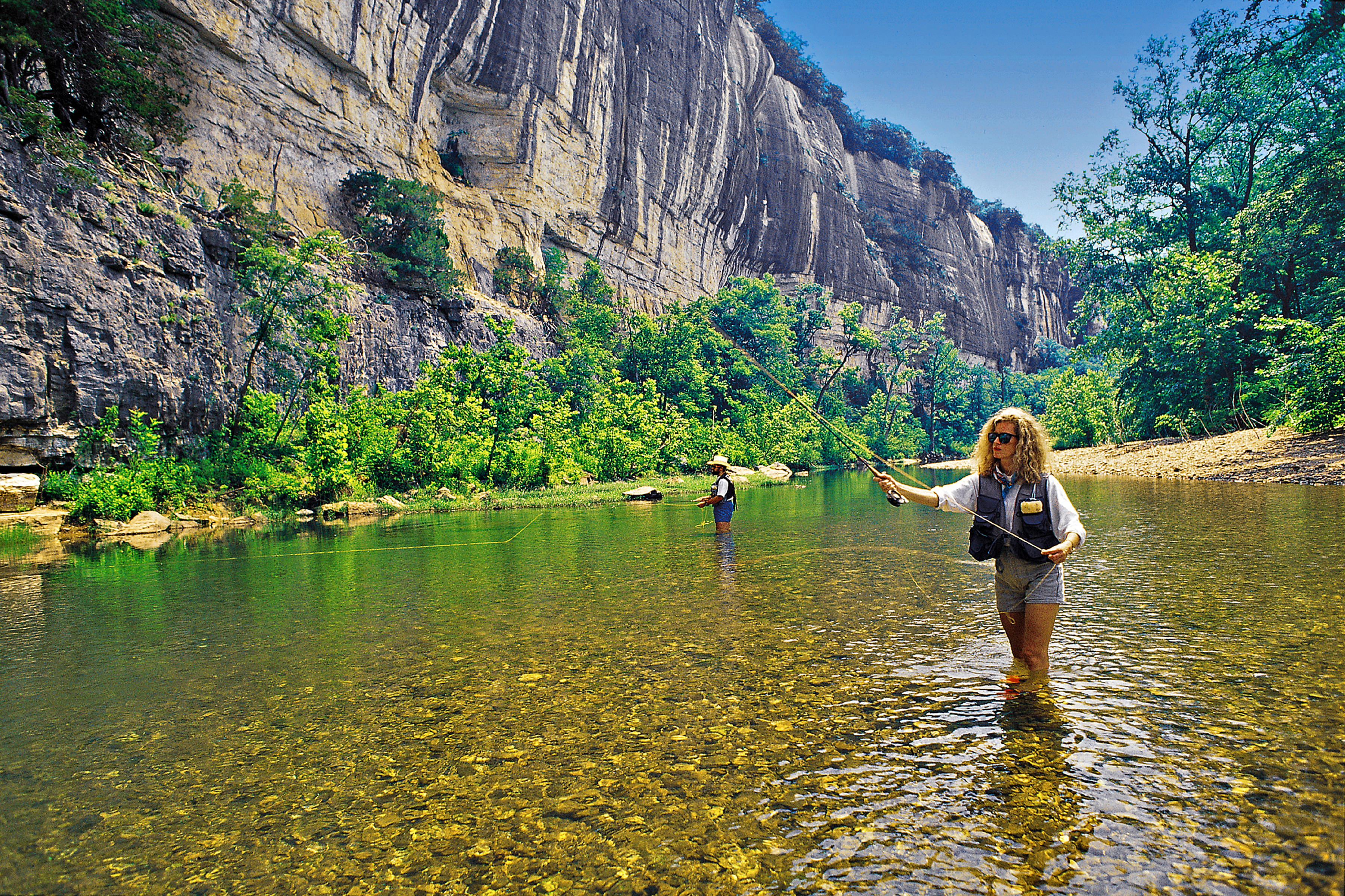 Fly fishing for smallmouth on the Buffalo National River