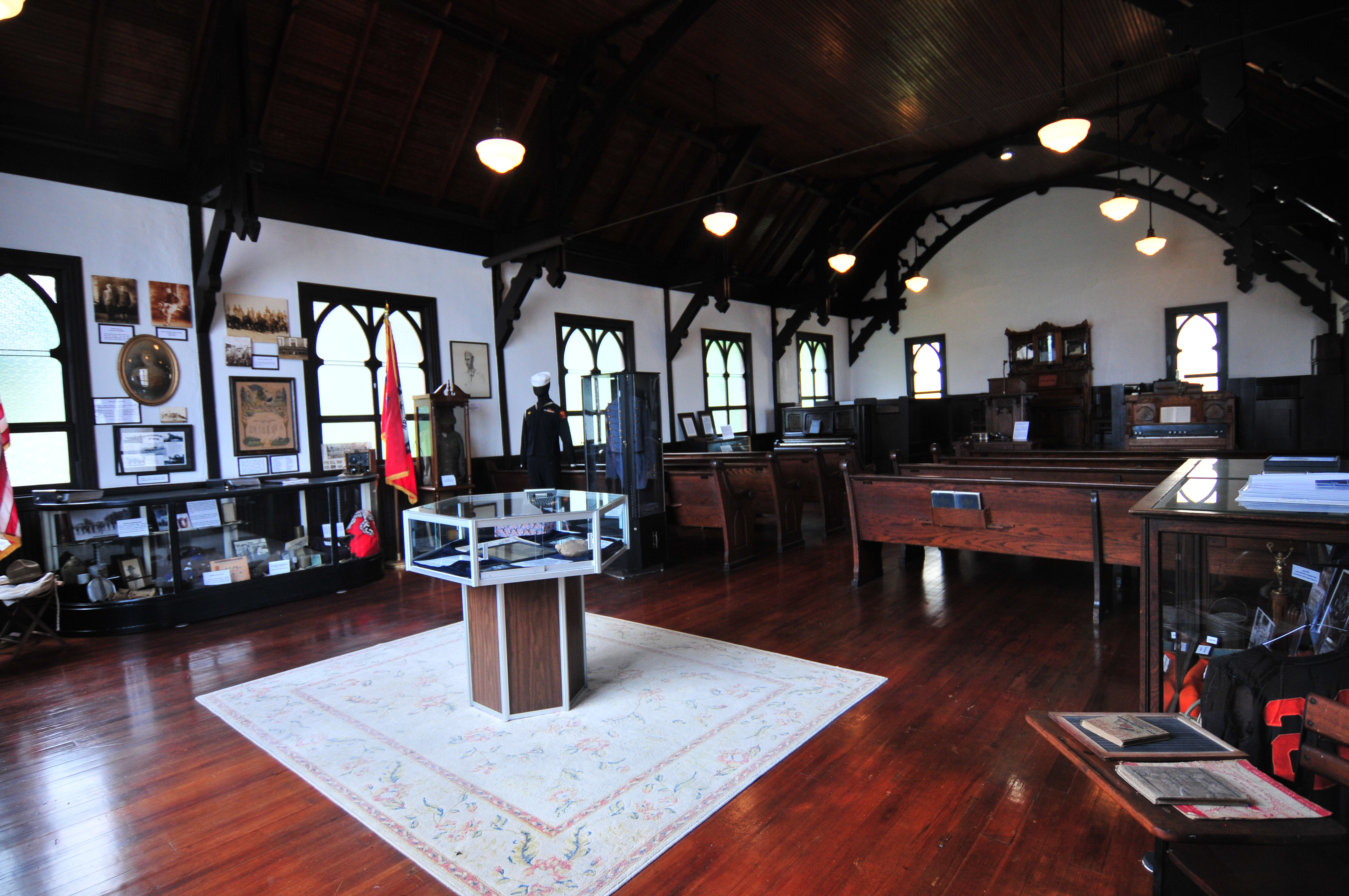 Inside 1912 E.A.  Williams Chapel and Museum