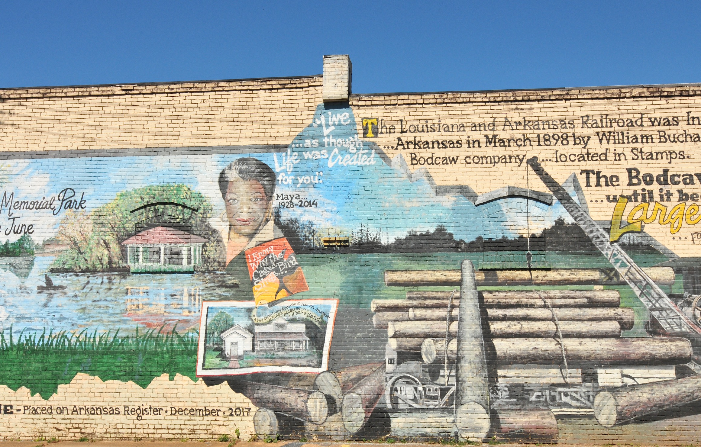 Mural in Stamps, Arkansas 