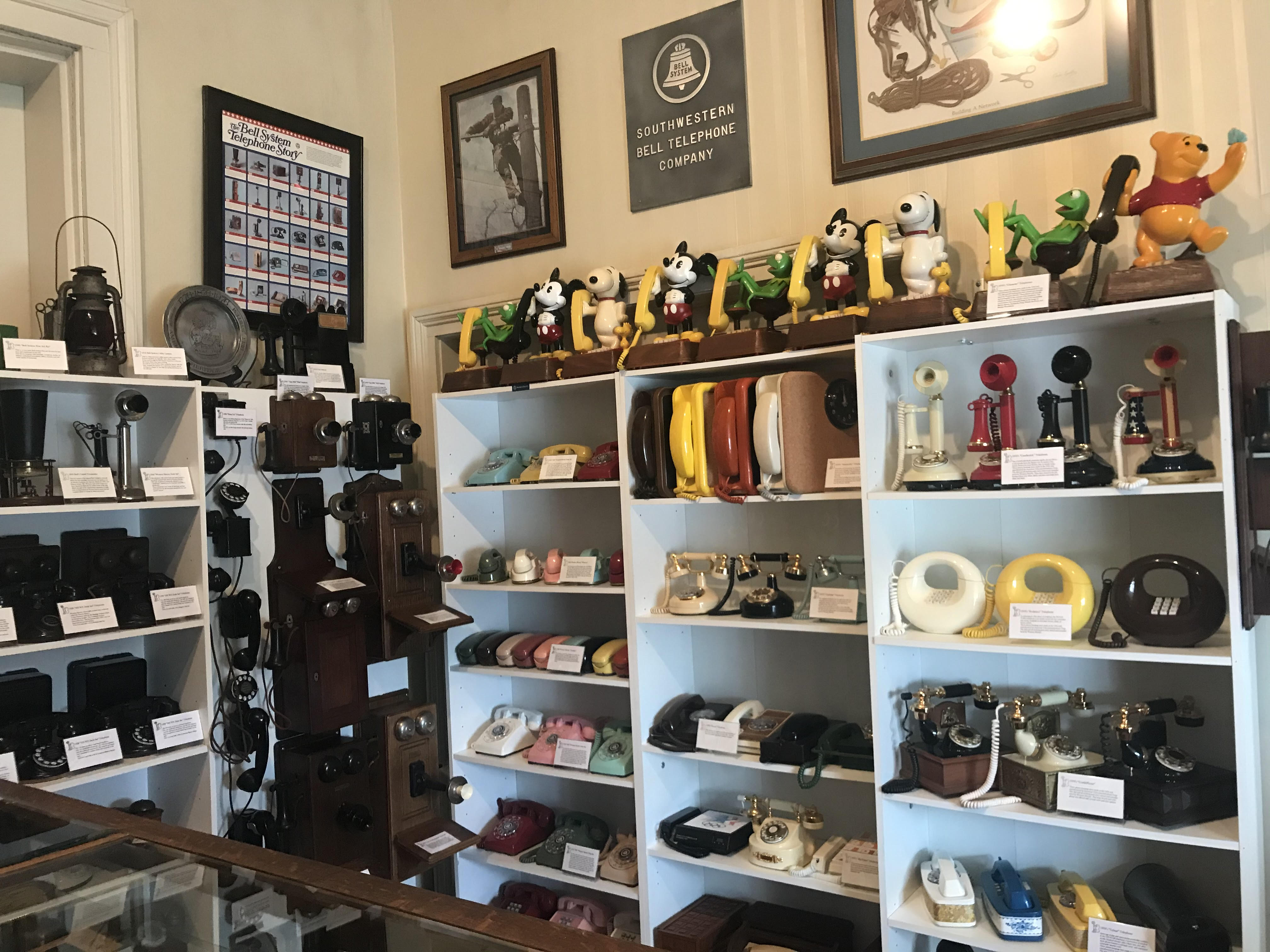 Bell telephones at Hot Spring County Museum 