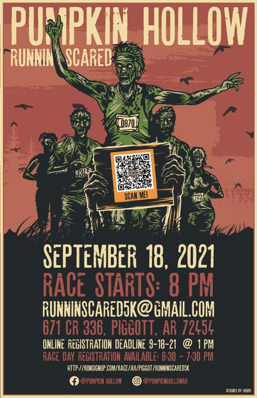 Pumpkin Hollow's Runnin' Scared 5K.
