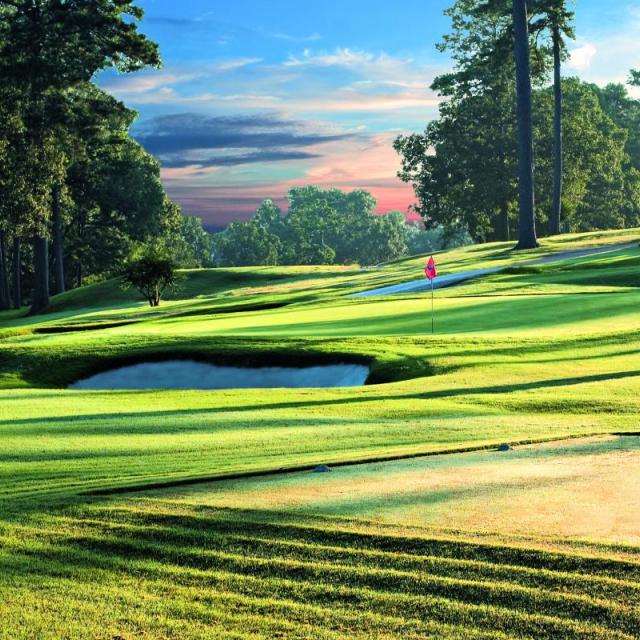 #17 Green at Harbor Oaks Golf Course