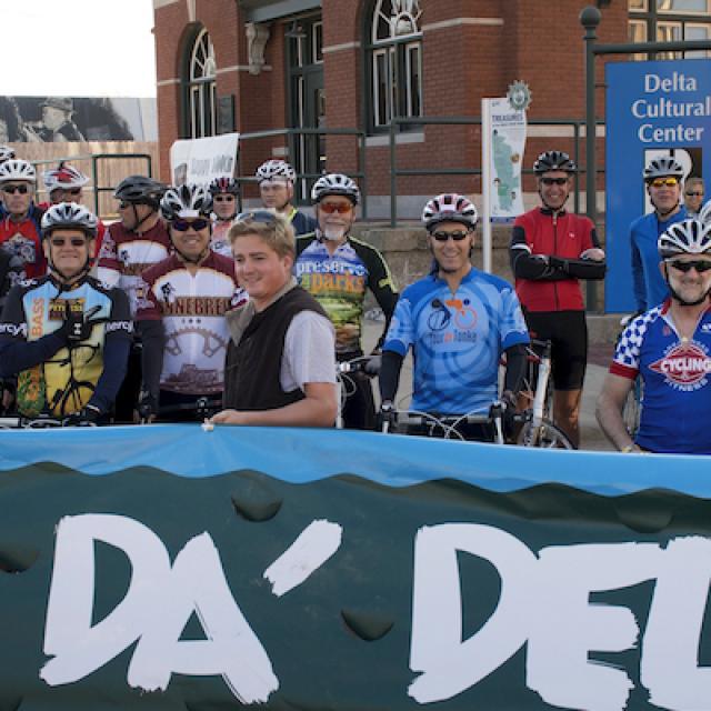 Tour Da Delta Bicycle Tour Finishing Line