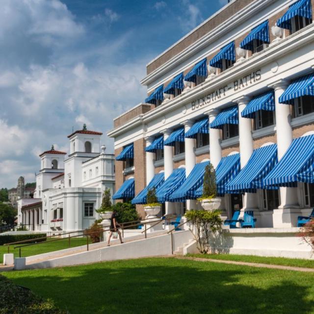 Bathhouse Row in Hot Springs National Park 