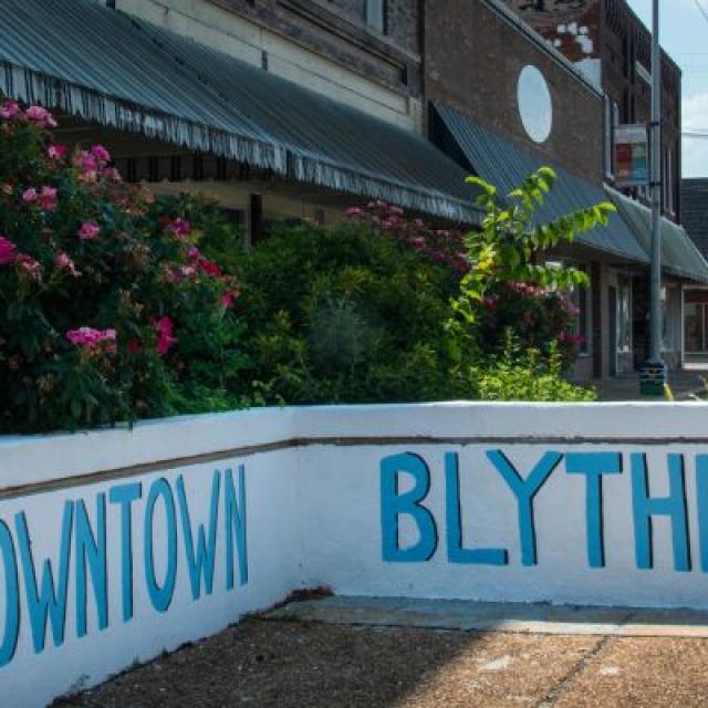 Downtown Blytheville at the Ritz Theatre