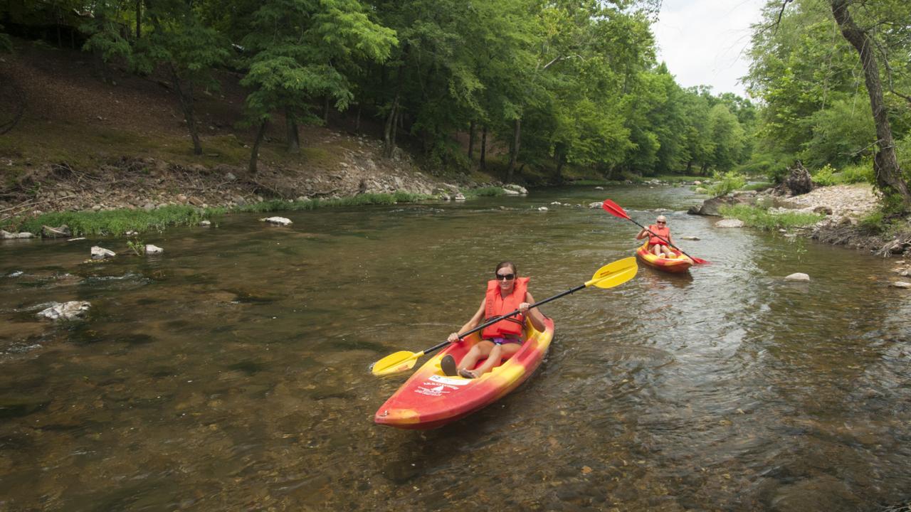 Paddling the Caddo River