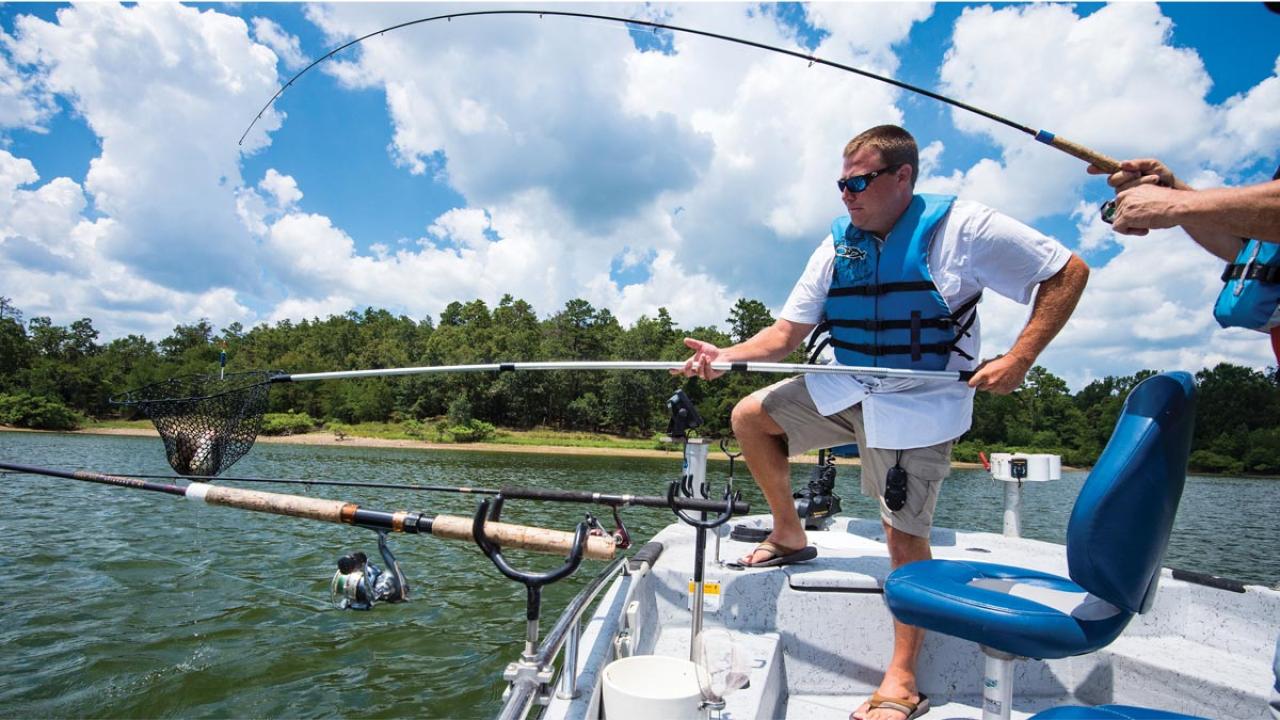 Fishing on Lake Greeson