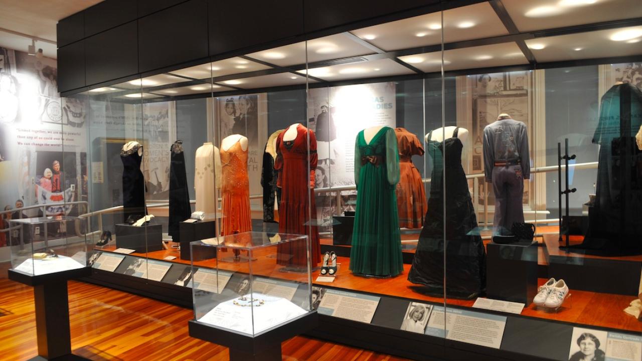 Inside the First Ladies of Arkansas exhibit at Old State House Museum in Little Rock