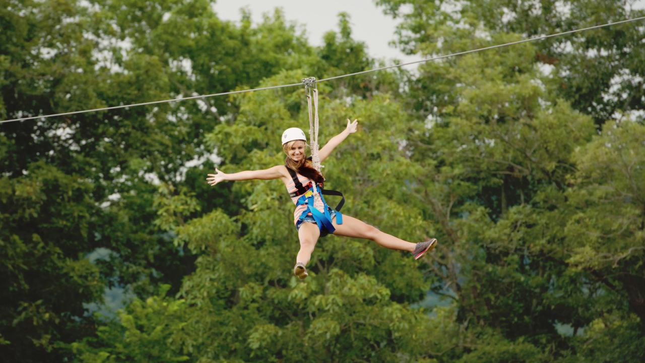 Ziplining at Buffalo Outdoor Center